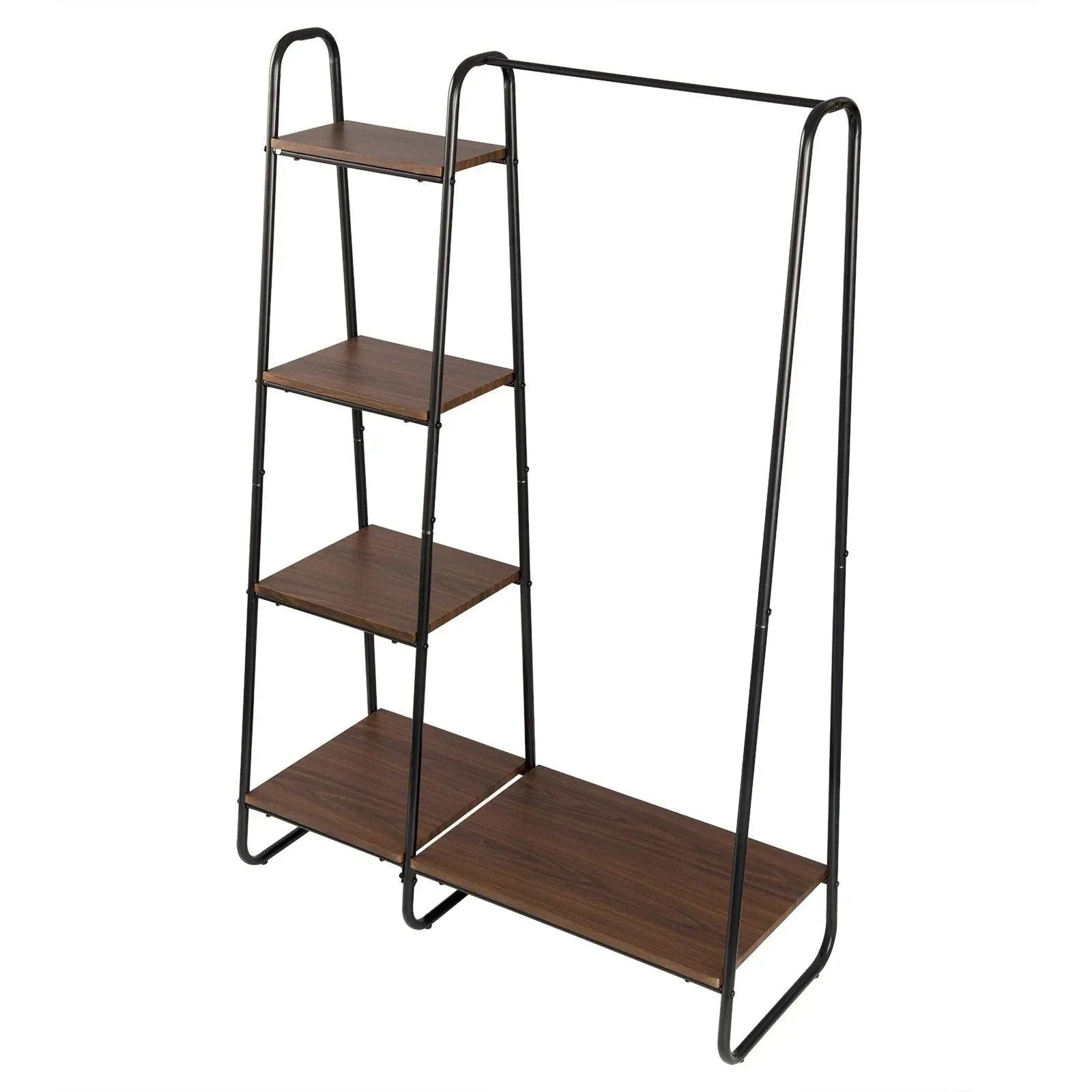 Feronza® Kledingrek Stand met 4 Planken - Organizer voor Kleding, Dekens, Schoenen en Tassen - 102x40x150 cm - Feronza