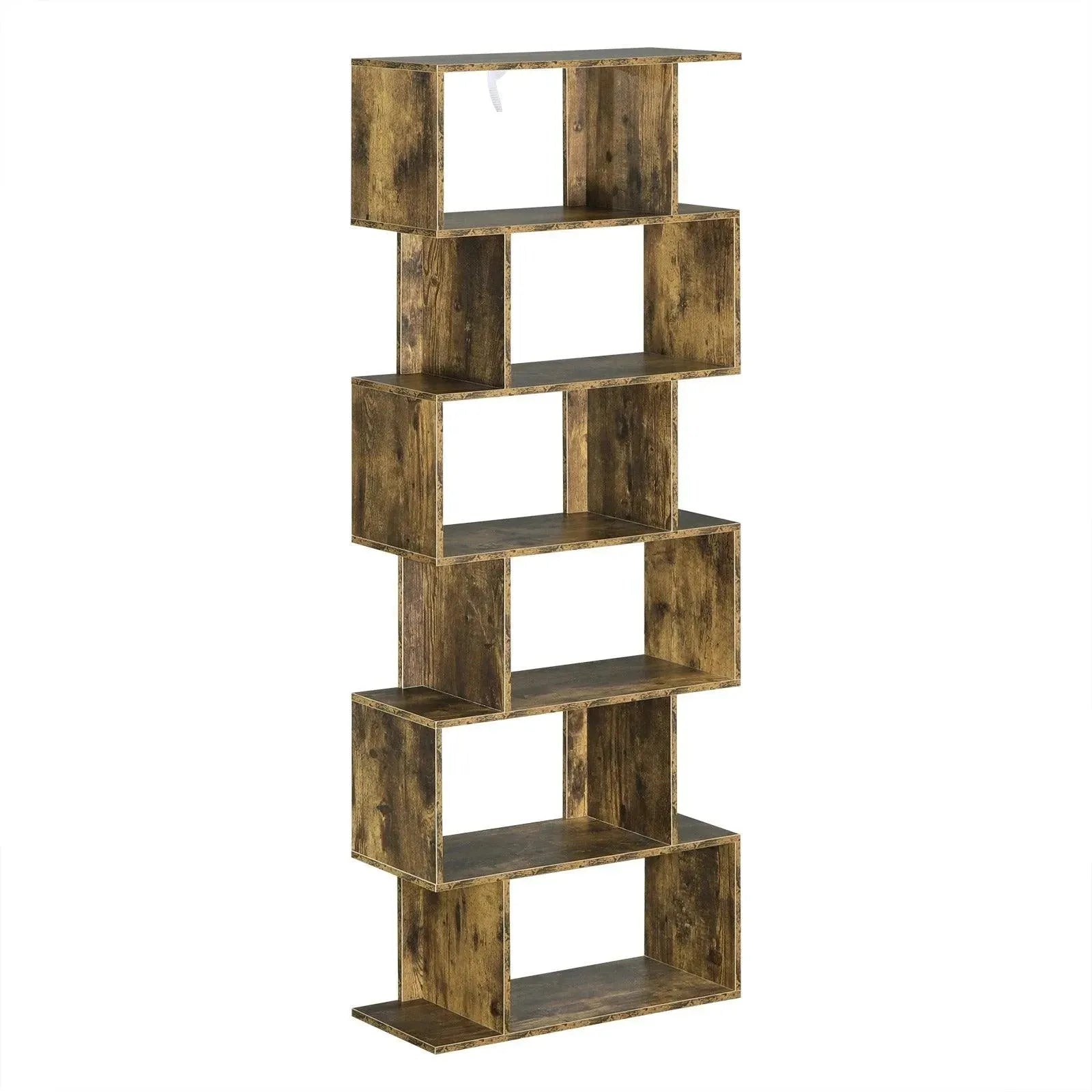 Feronza® Moderne Boekenkast – 6 Opslagcubes, Vrijstaand, Hoog, voor Woonkamer, Slaapkamer en Kantoor - Feronza