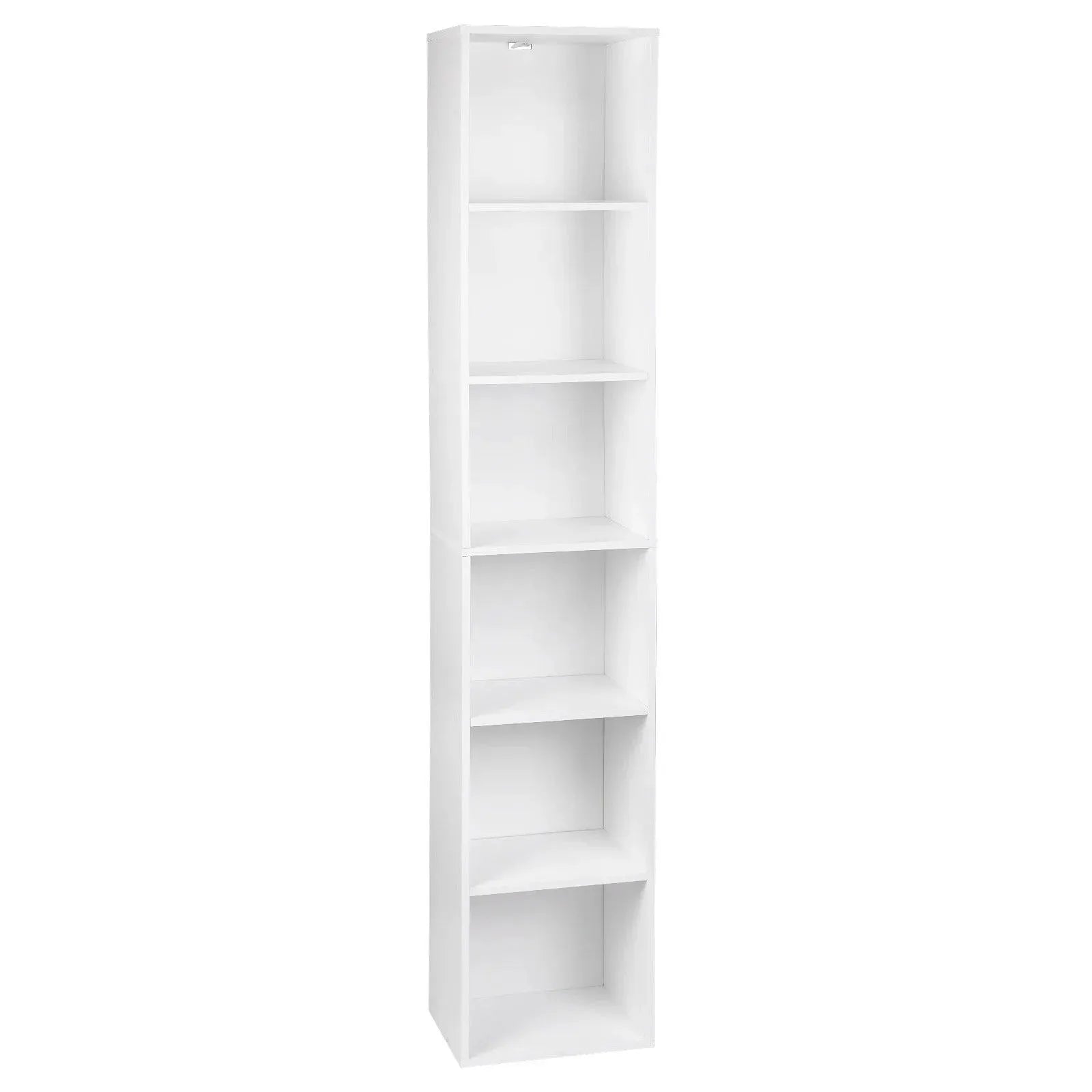 Feronza® Moderne MDF Boekenkast met 6 Vakken 30x23,5x158,4 cm voor Kantoor, Woonkamer, Lees- en Studiekamer - Feronza