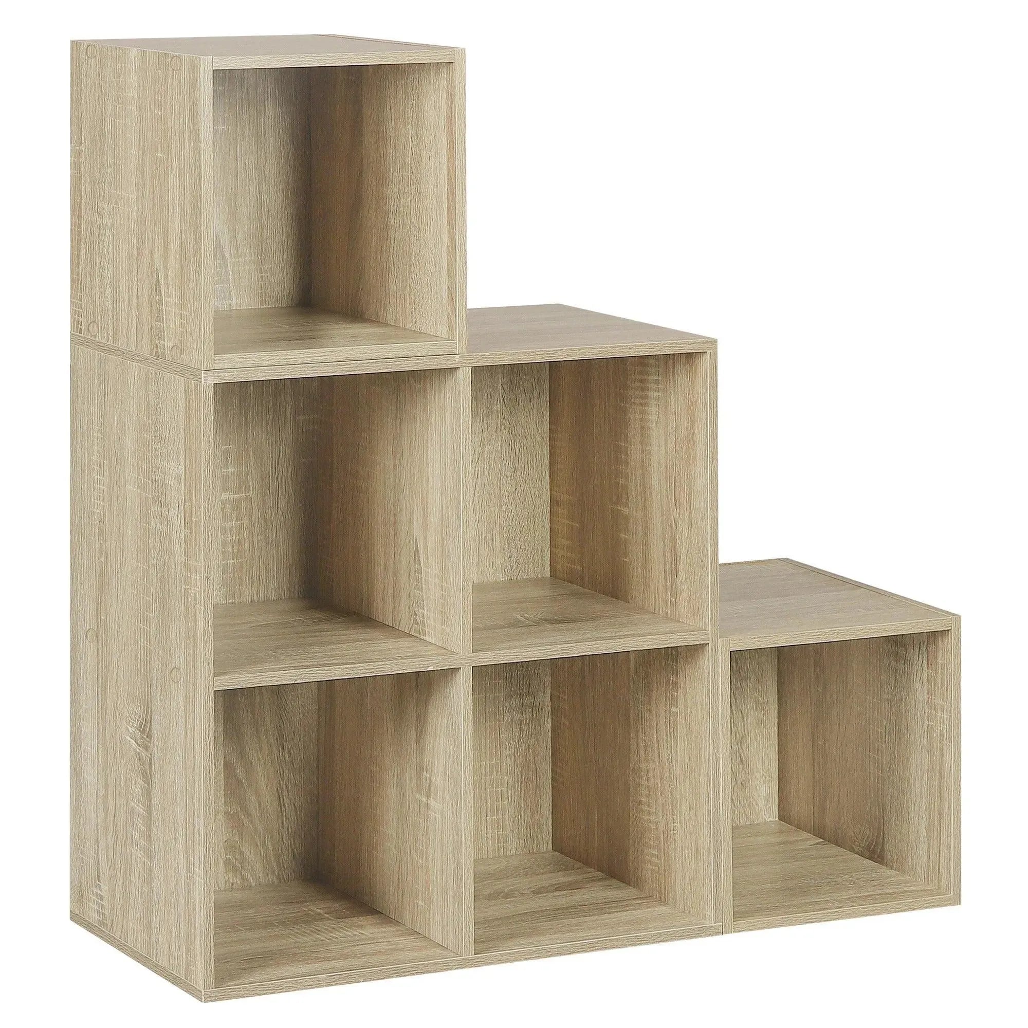 Feronza® Witte Boekenkast met 6 Vakken | Staande Display Kubusplank voor Woonkamer, Slaapkamer & Hal - Feronza