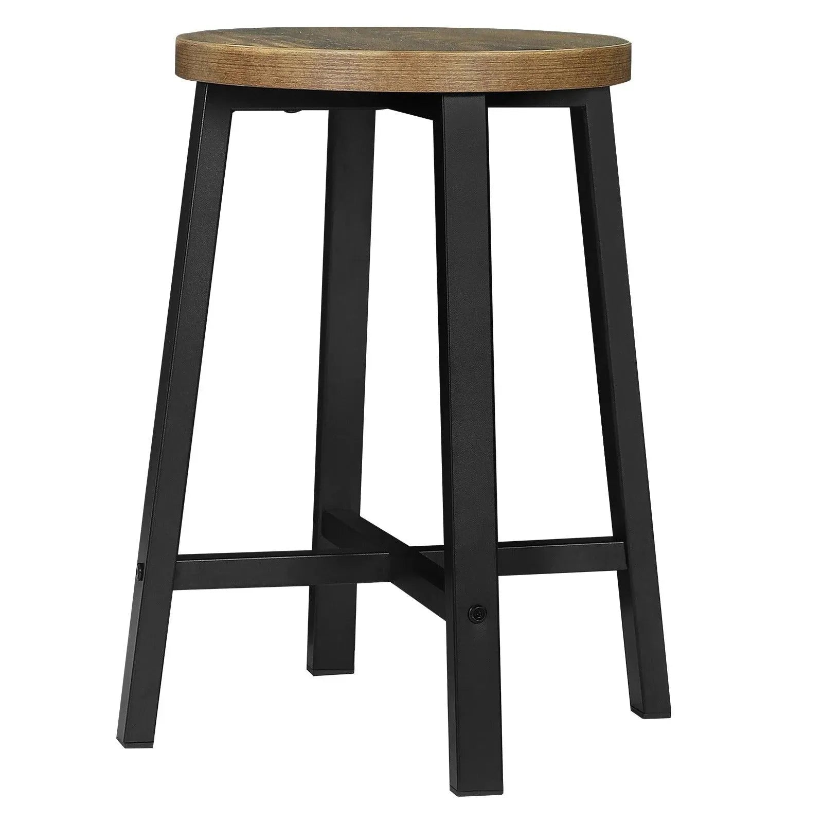 Feronza™ 2PCS/SET Eetkamerstoelen – Industrieel Stijl Keukenkruk met Metalen Poten voor Eetkamer, Woonkamer, Restaurant, Café en Pub - Feronza