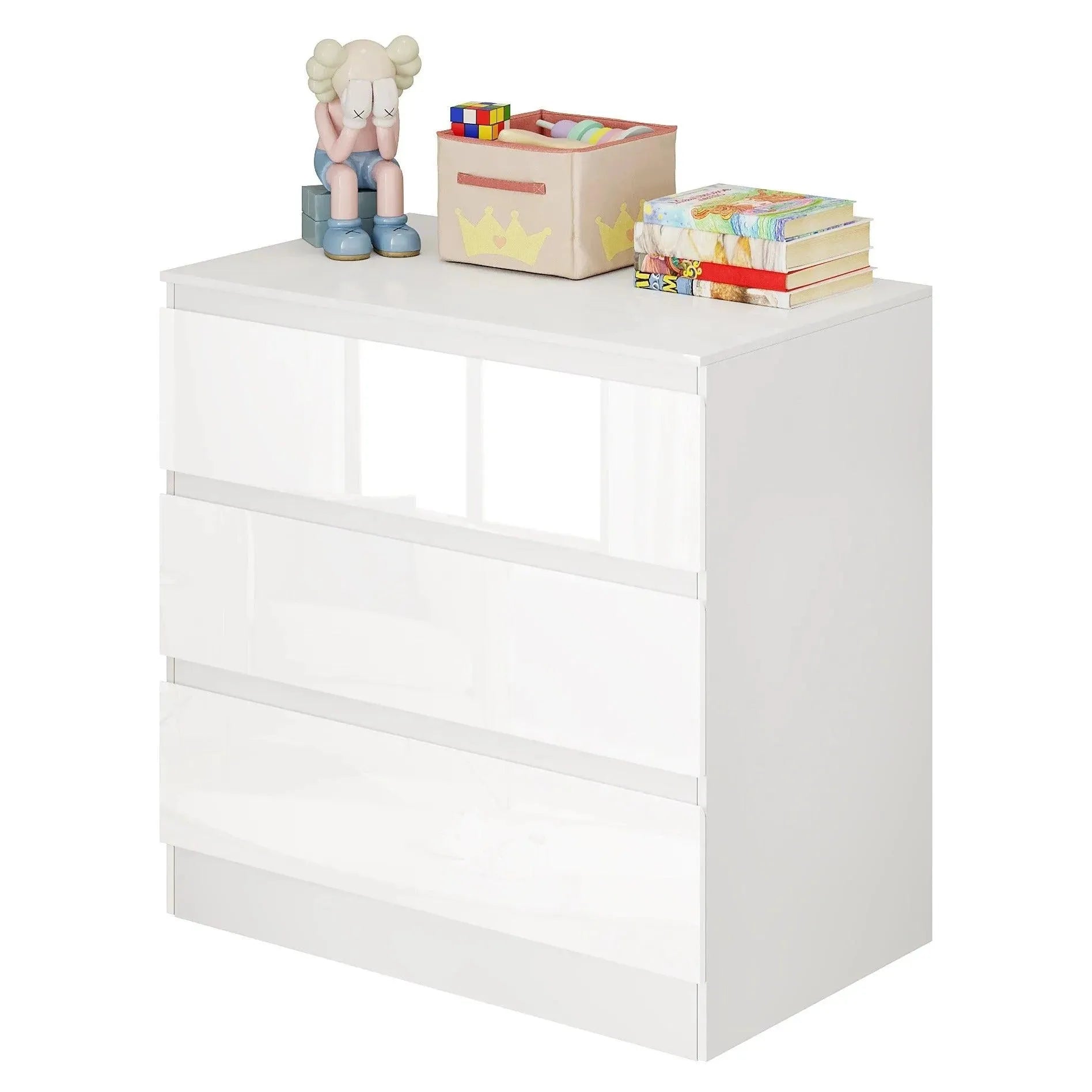 Feronza™ 3-Lade Opbergkast voor Slaapkamer en Woonkamer - Feronza