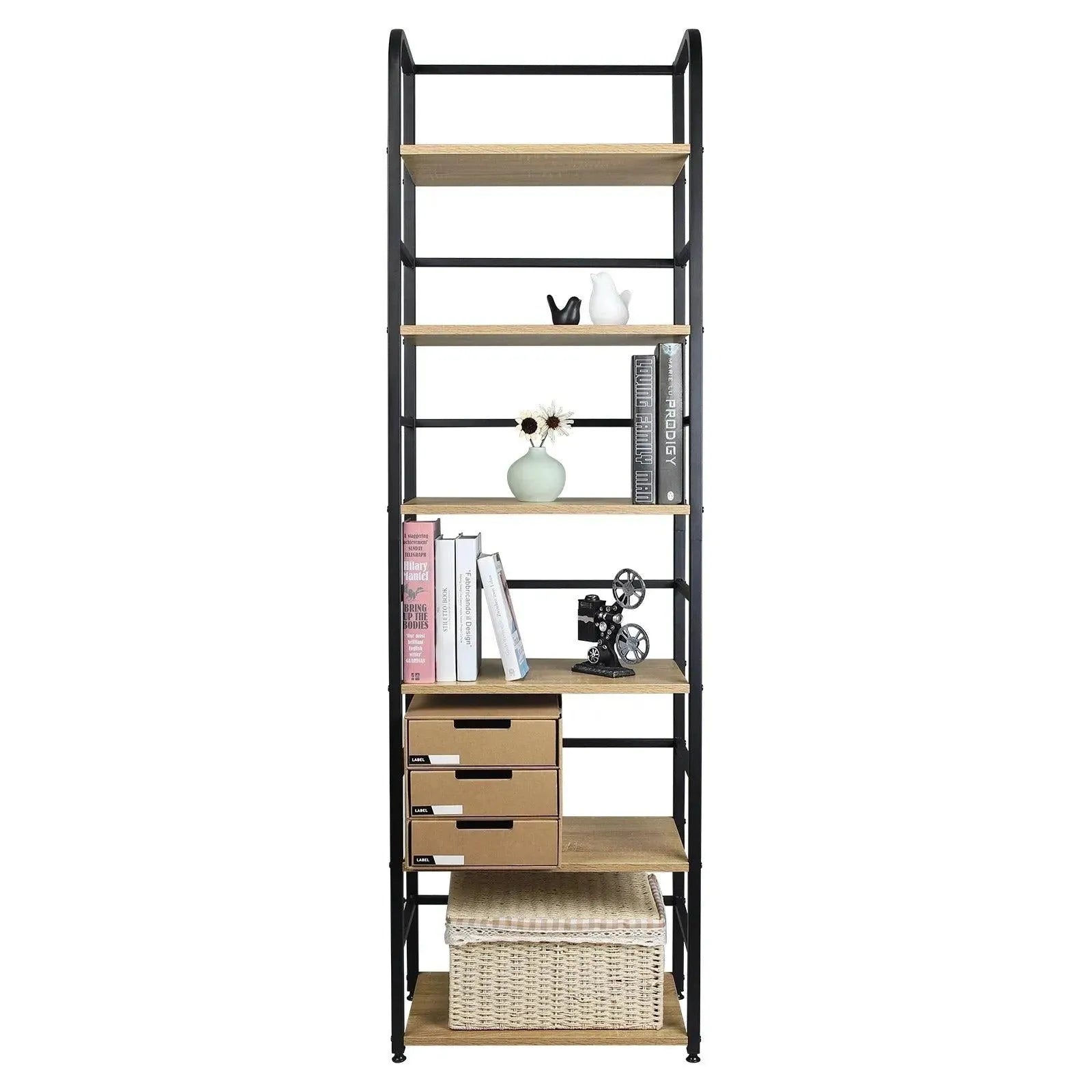 Feronza™ 6-Laags Ladder Keukenrek – Opslagplanken voor Badkamer en Keuken 50 x 30 x 176 cm - Feronza