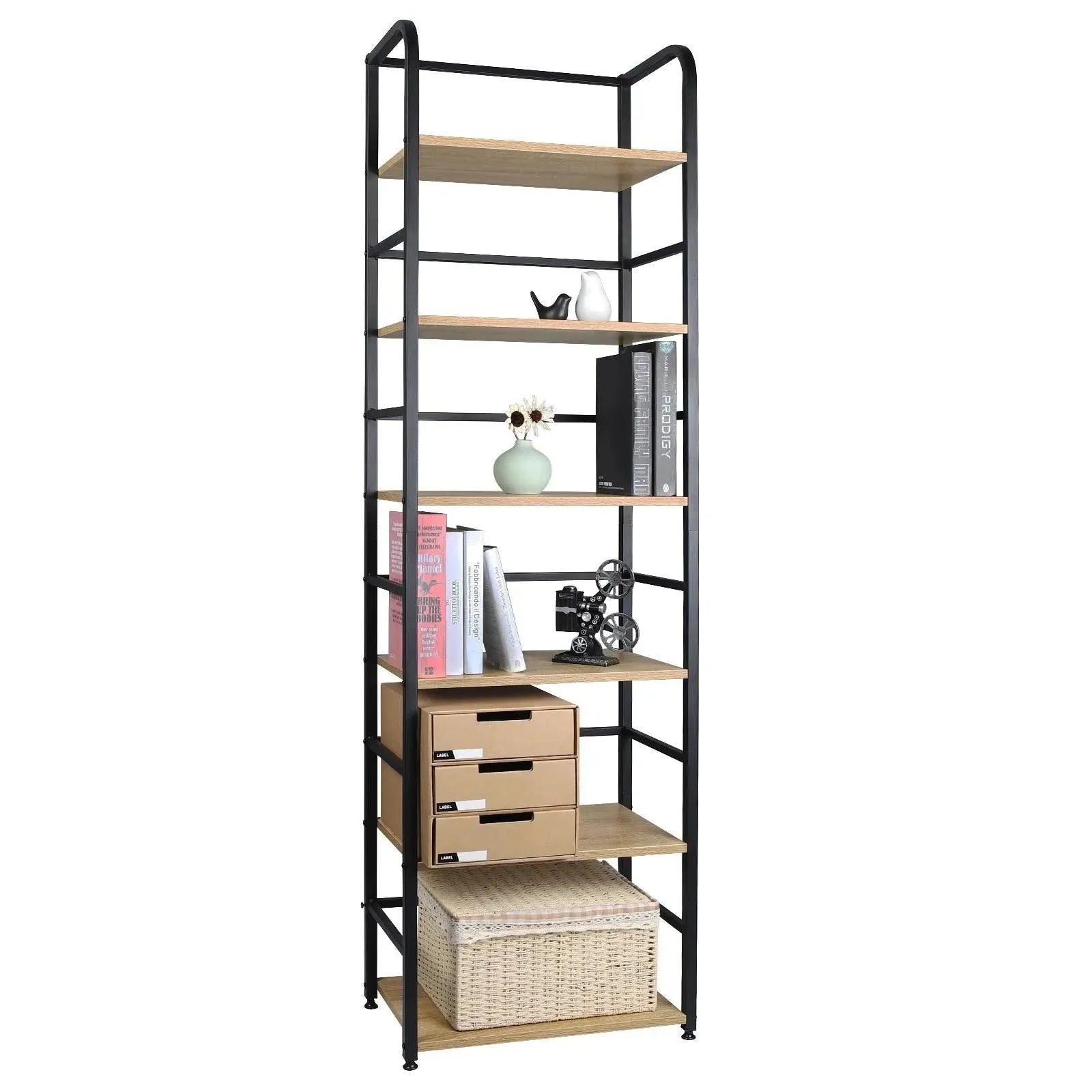 Feronza™ 6-Laags Ladder Keukenrek – Opslagplanken voor Badkamer en Keuken 50 x 30 x 176 cm - Feronza