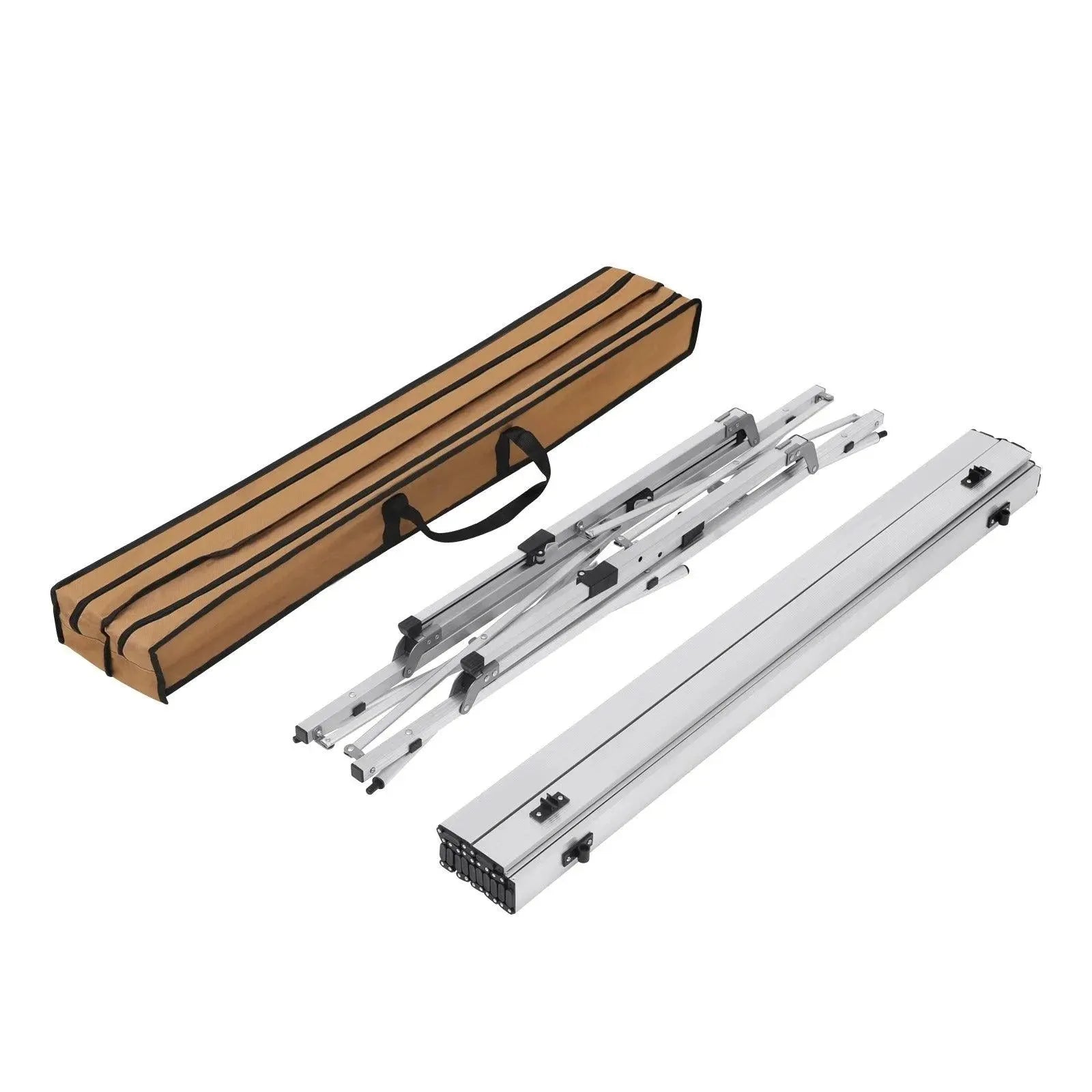 Feronza™ Aluminium Opvouwbare Kampeertafel met Draagtas voor 4-6 Personen, 120x68.5 cm, Verstelbare Hoogte - Feronza