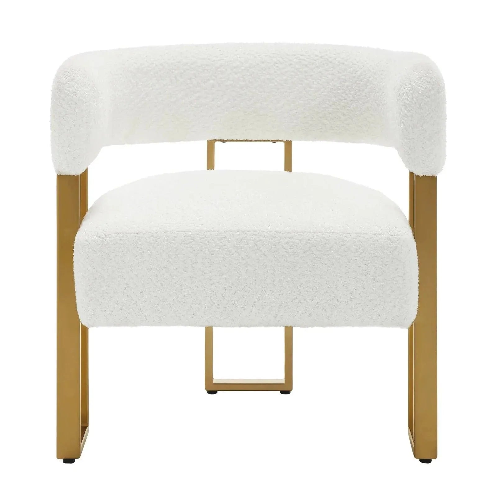 Feronza™ Armchair – Chenille Stoffen Lounge Stoel met Brede Rugleuning voor Woonkamer en Slaapkamer - Feronza