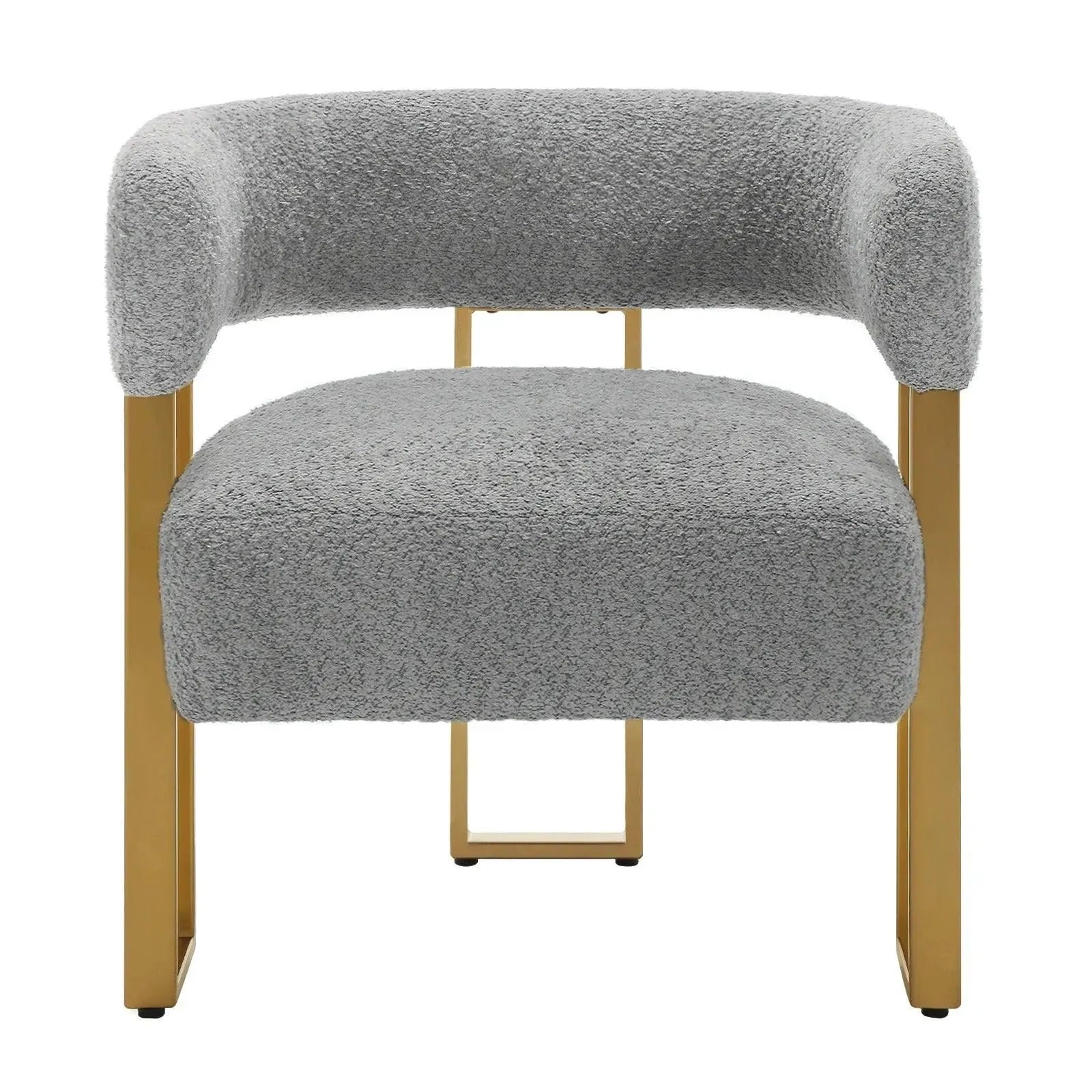 Feronza™ Armchair – Chenille Stoffen Lounge Stoel met Brede Rugleuning voor Woonkamer en Slaapkamer - Feronza