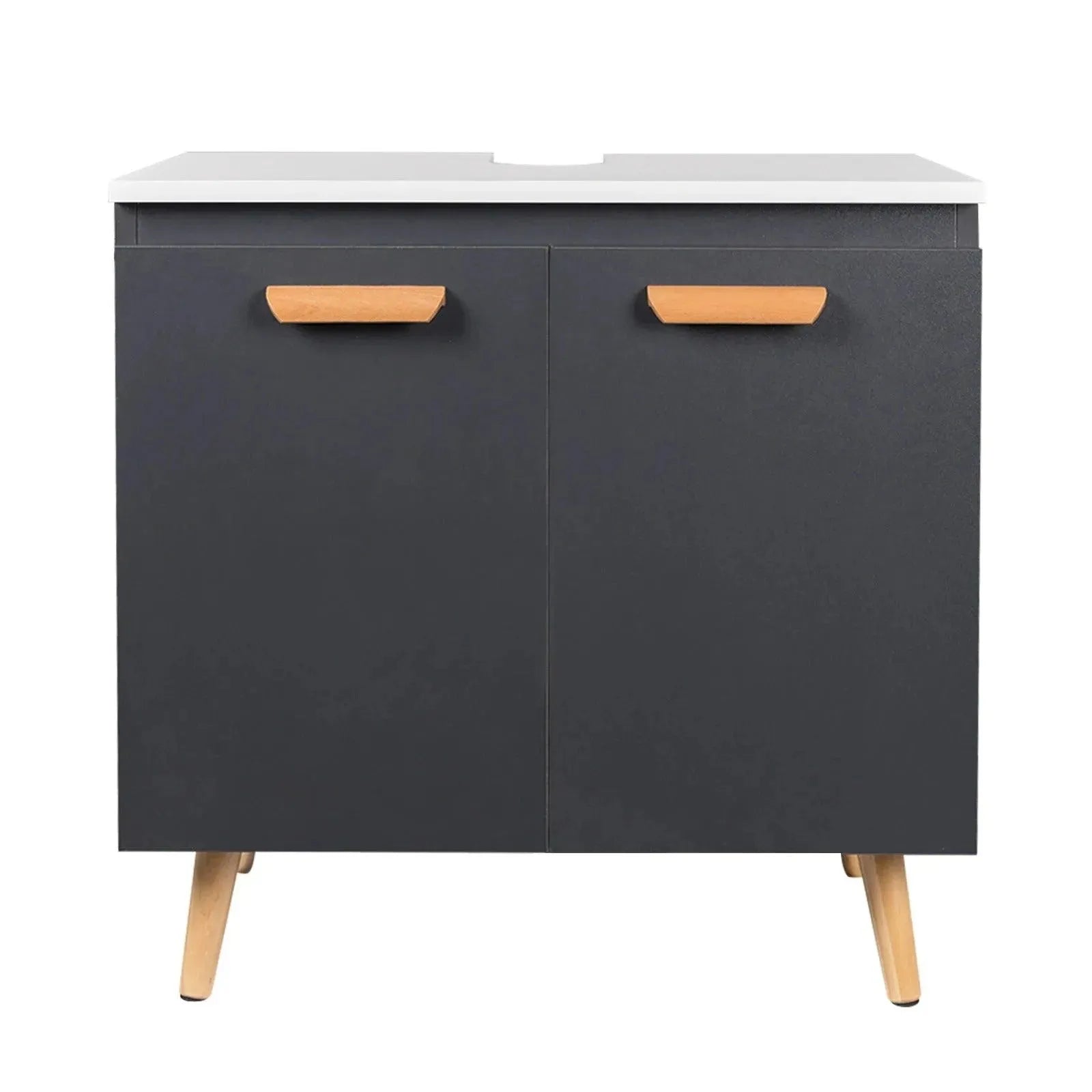 Feronza™ Badkamerkast op Voeten - Onderkast 60 x 40 x 60,5 cm in Wit - Feronza