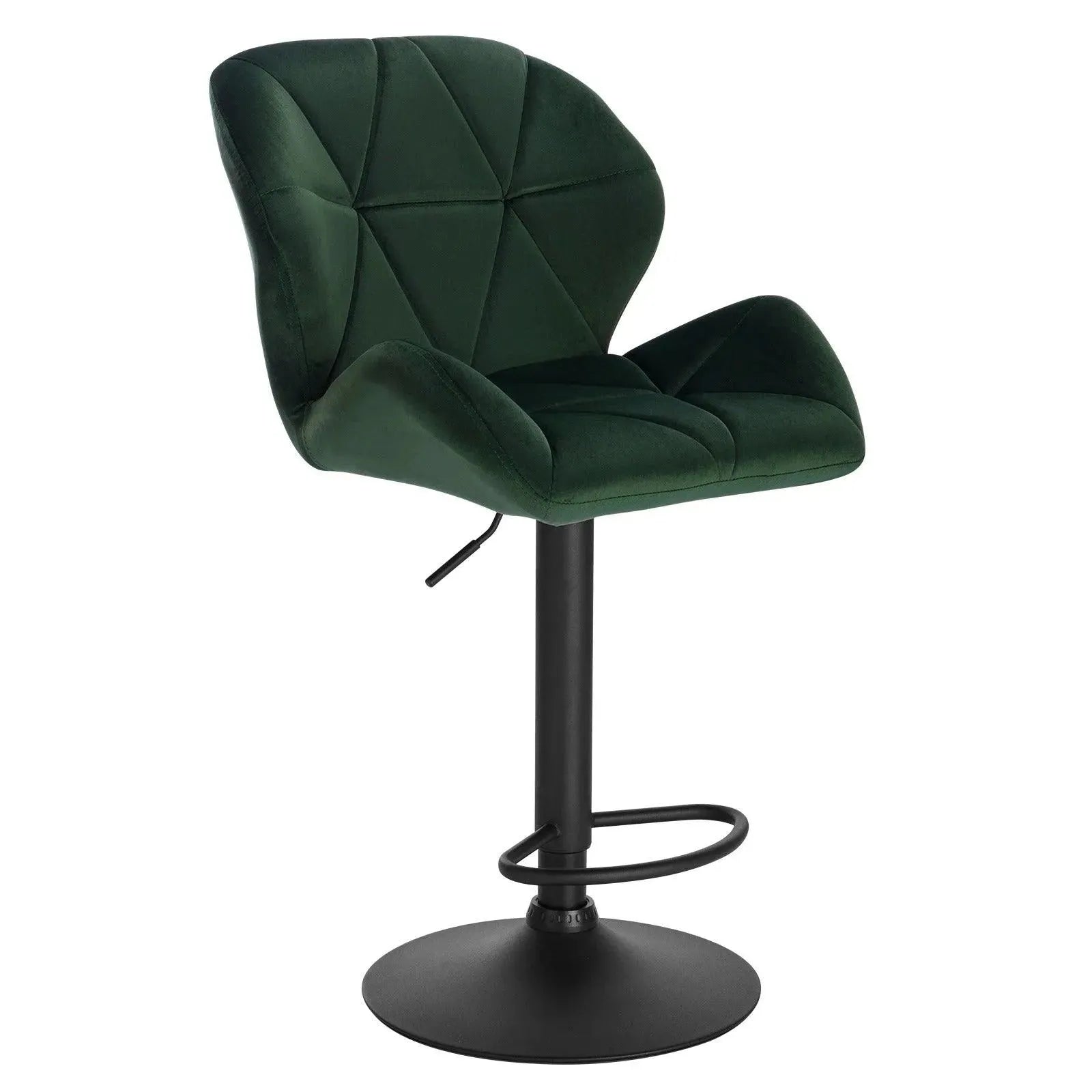 Feronza™ Barkruk met Verstelbare Hoogte en 360° Draaifunctie - Stalen Voetsteun voor Keuken en Eetkamer - Feronza