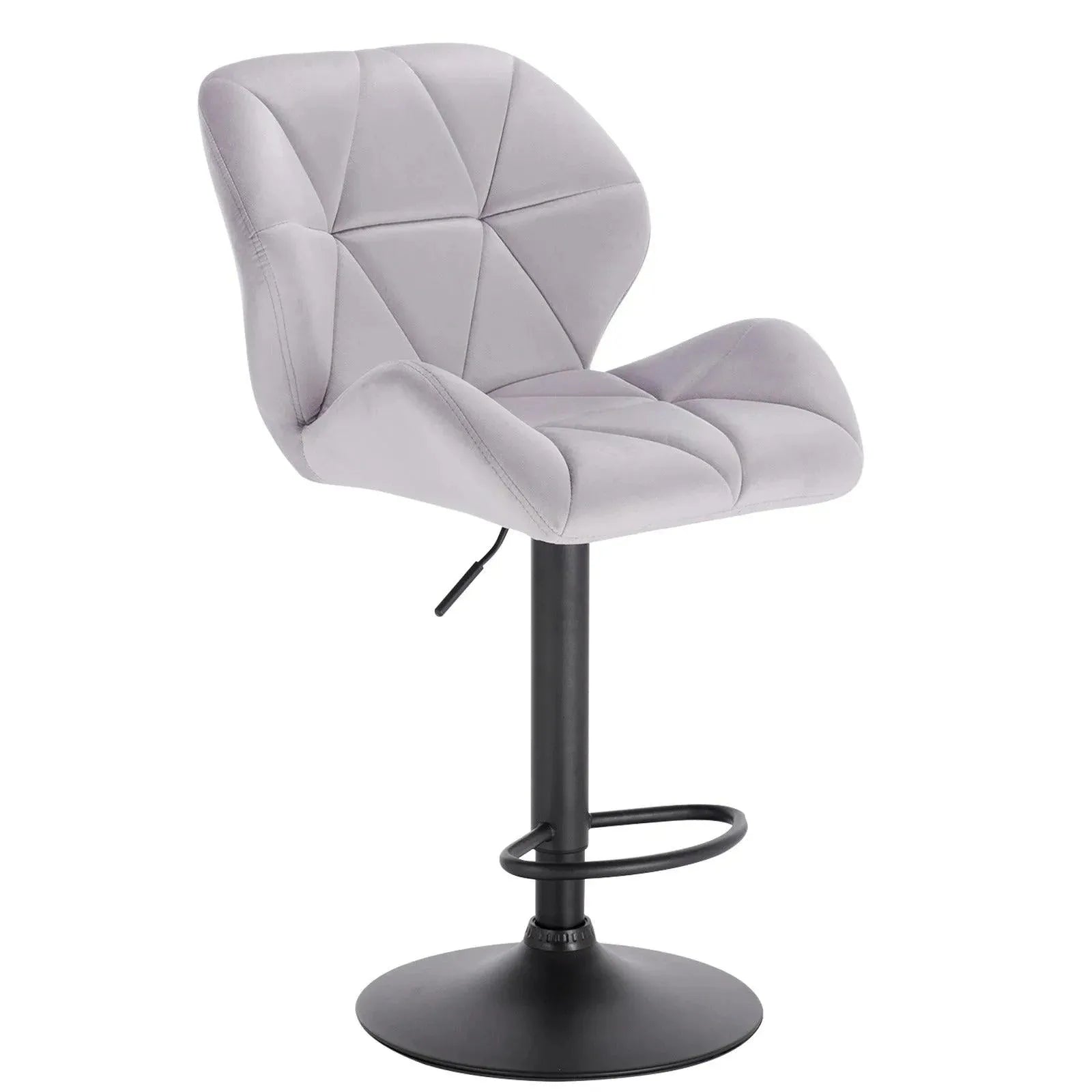 Feronza™ Barkruk met Verstelbare Hoogte en 360° Draaifunctie - Stalen Voetsteun voor Keuken en Eetkamer - Feronza