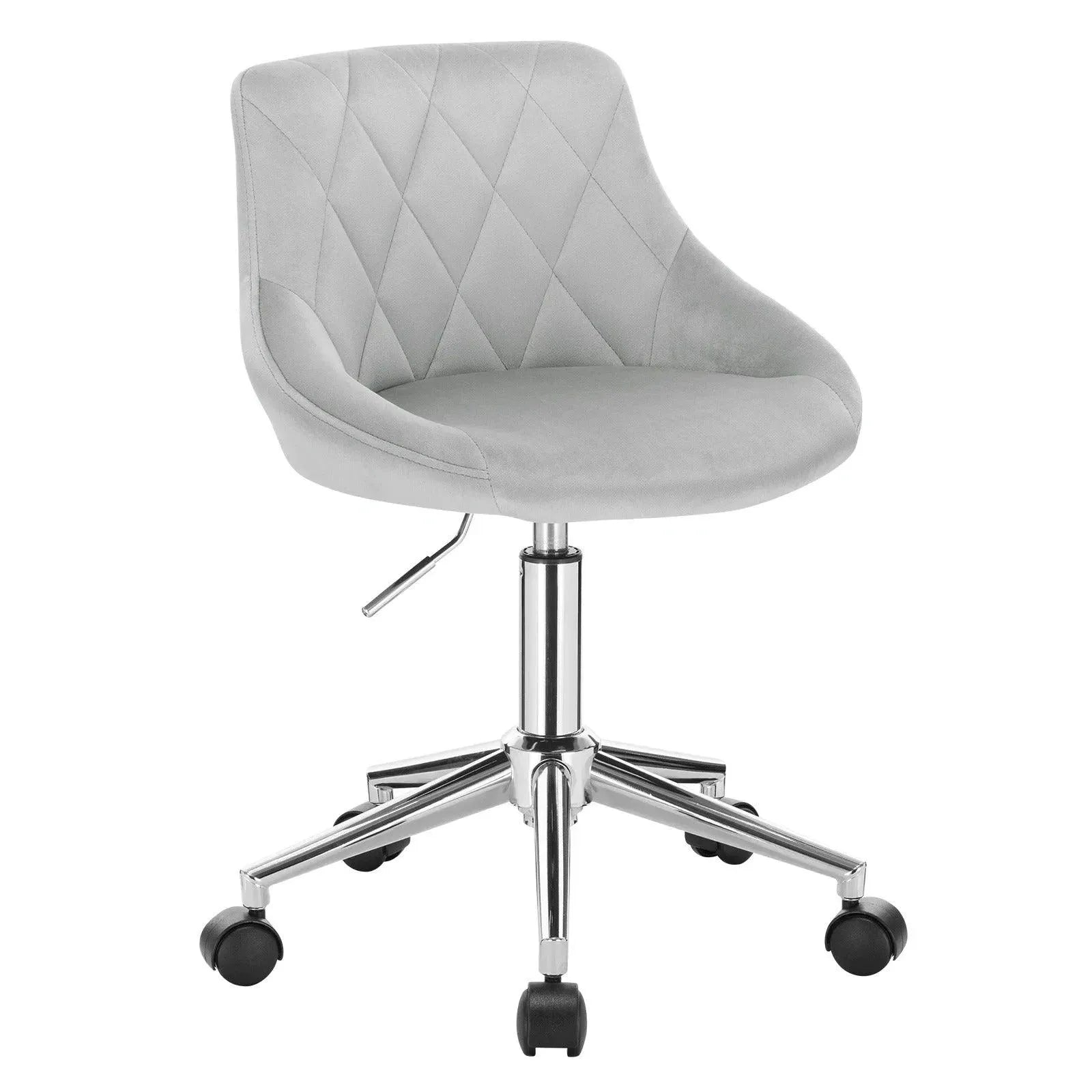 Feronza™ Bureaustoel – Draaistoel met Wielen en Verstelbare Hoogte in Velvet - Feronza