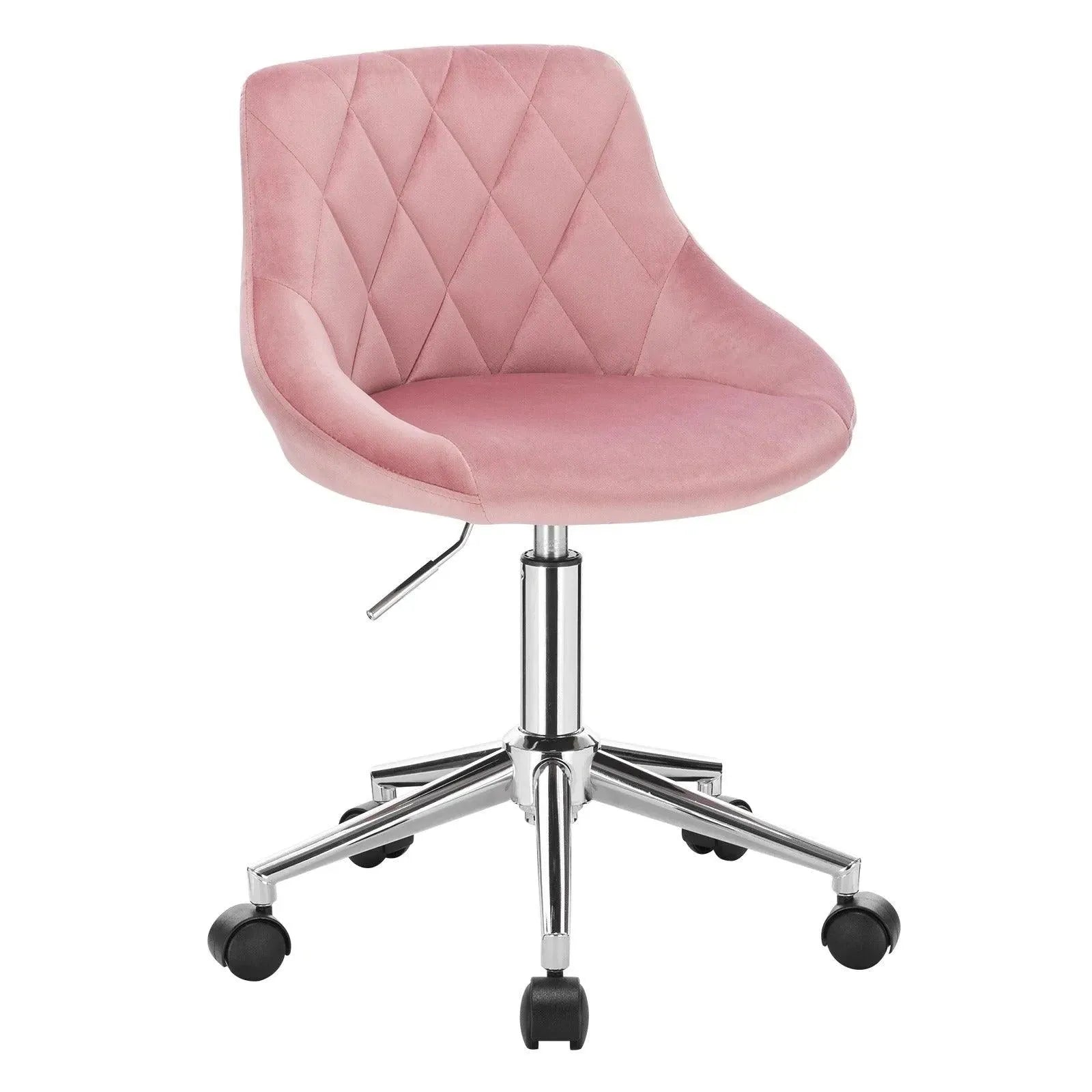 Feronza™ Bureaustoel – Draaistoel met Wielen en Verstelbare Hoogte in Velvet - Feronza