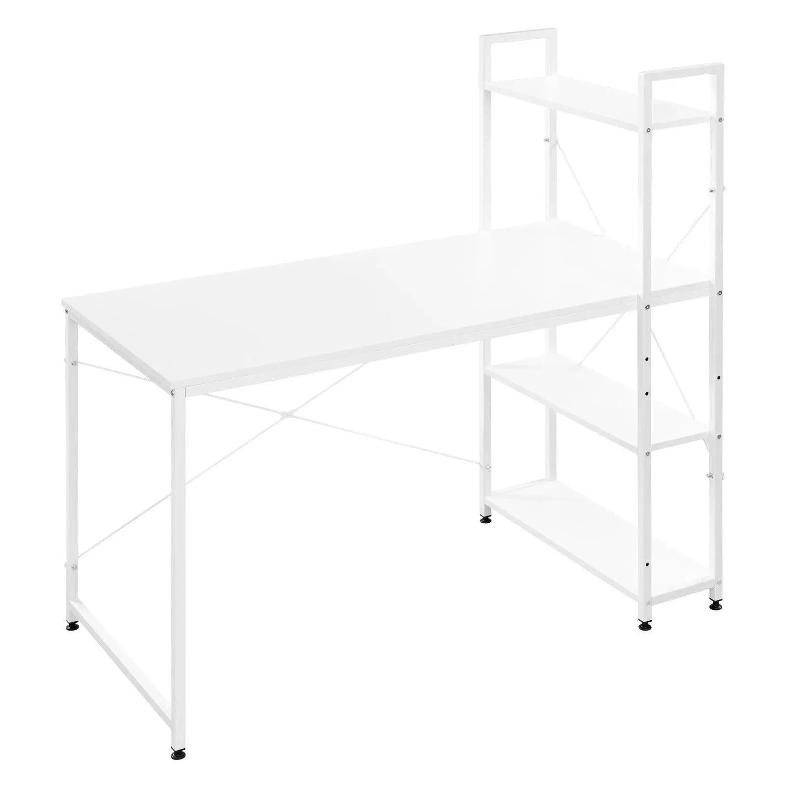 Feronza™ Computer Bureau met 4 Opbergplanken - Eet- en Gamingtafel voor Thuis - Feronza