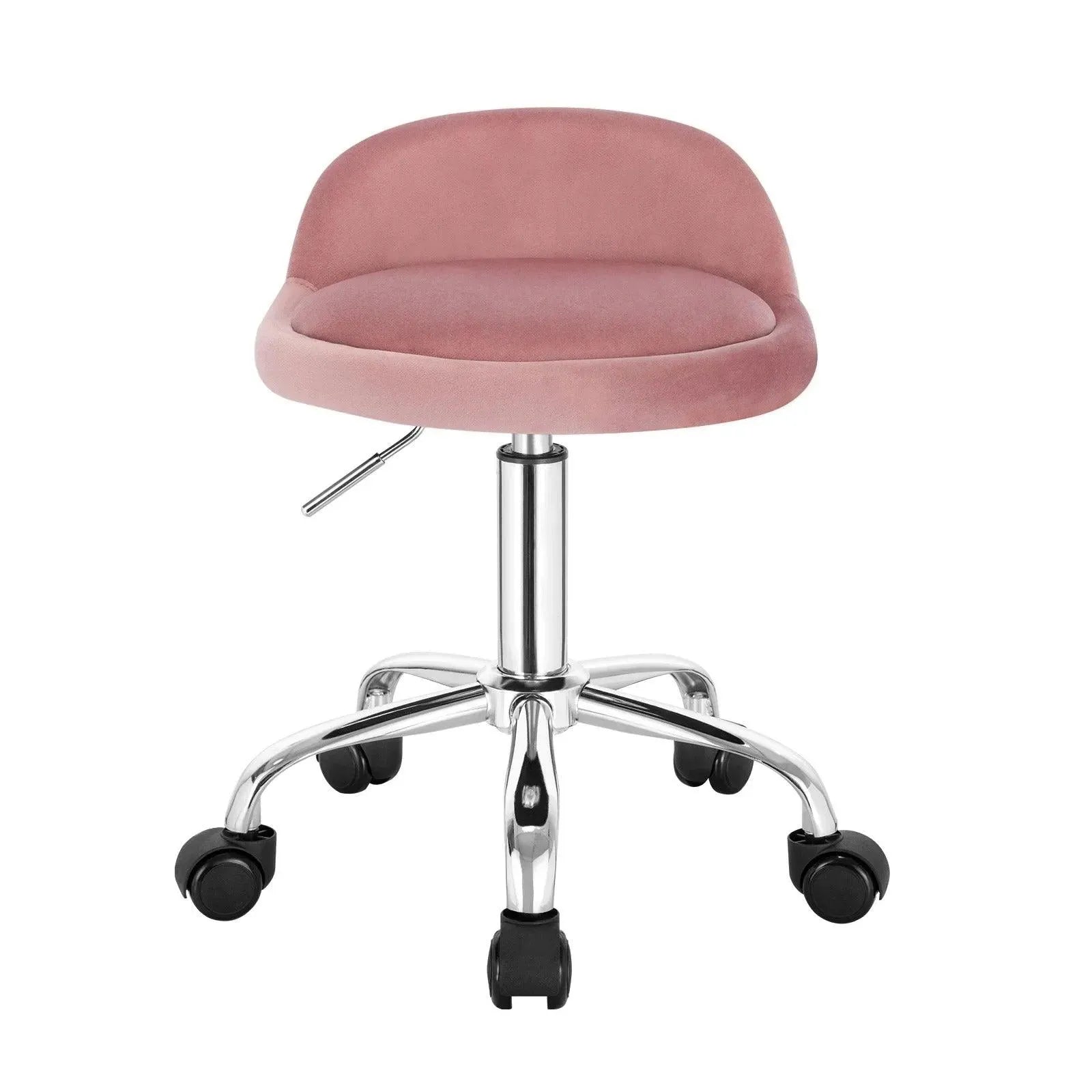 Feronza™ Draaibare Bureaustoel met Wielen – Hoogte Verstelbare Roller Rocker met Lage Rugleuning voor Werk en Computergebruik - Feronza