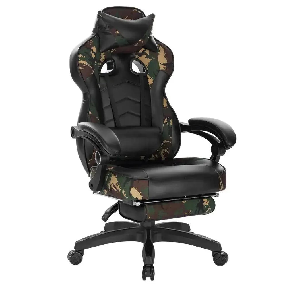 Feronza™ Gaming Chair - Racing Stoel met Hoofdsteun, Lendesteun en Voetsteun - Feronza