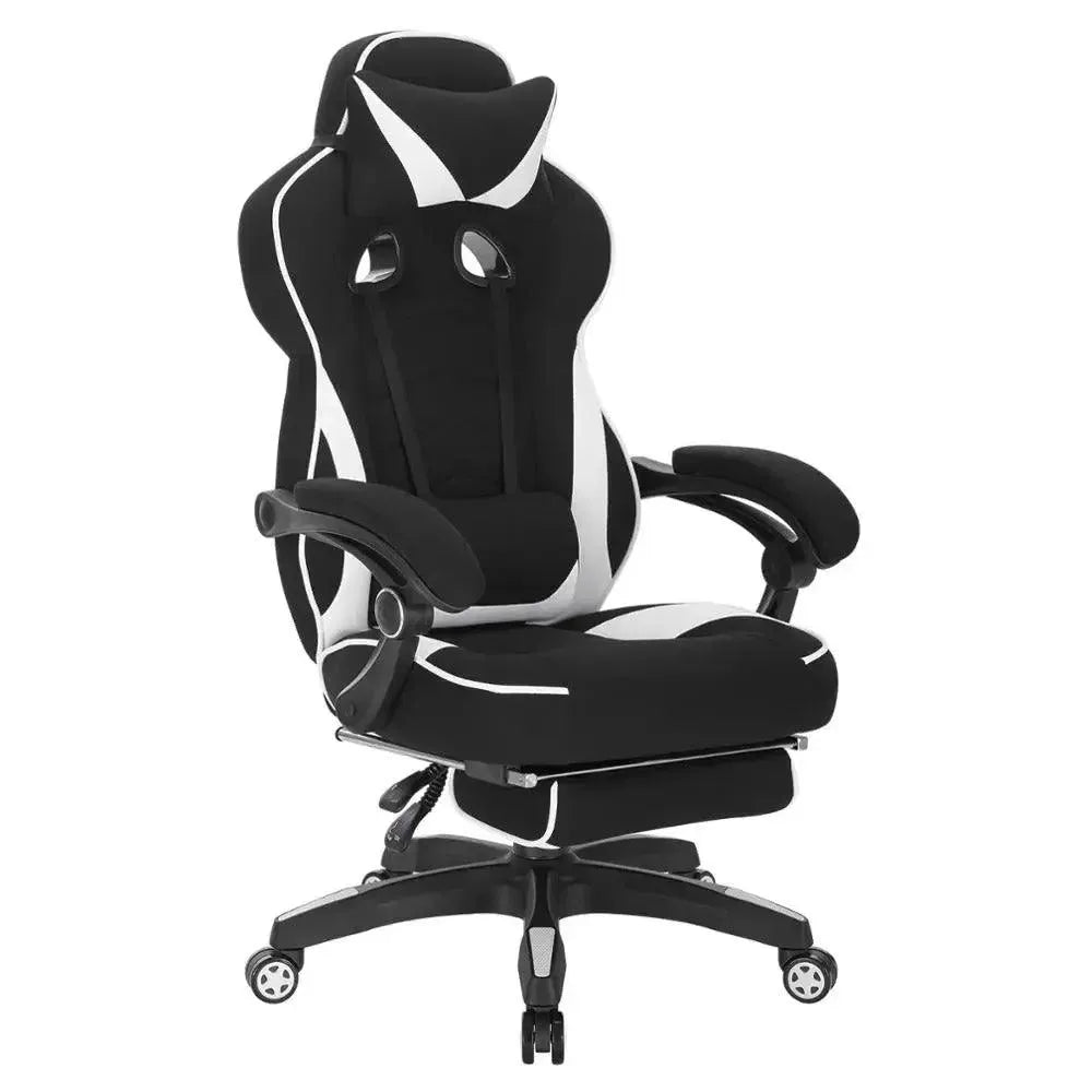 Feronza™ Gaming Chair - Racing Stoel met Hoofdsteun, Lendesteun en Voetsteun - Feronza