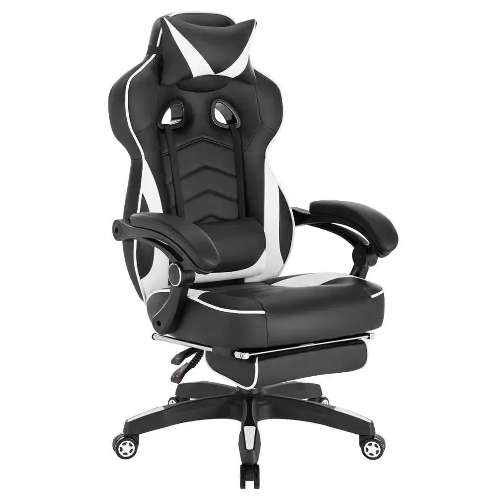Feronza™ Gaming Chair - Racing Stoel met Hoofdsteun, Lendesteun en Voetsteun - Feronza
