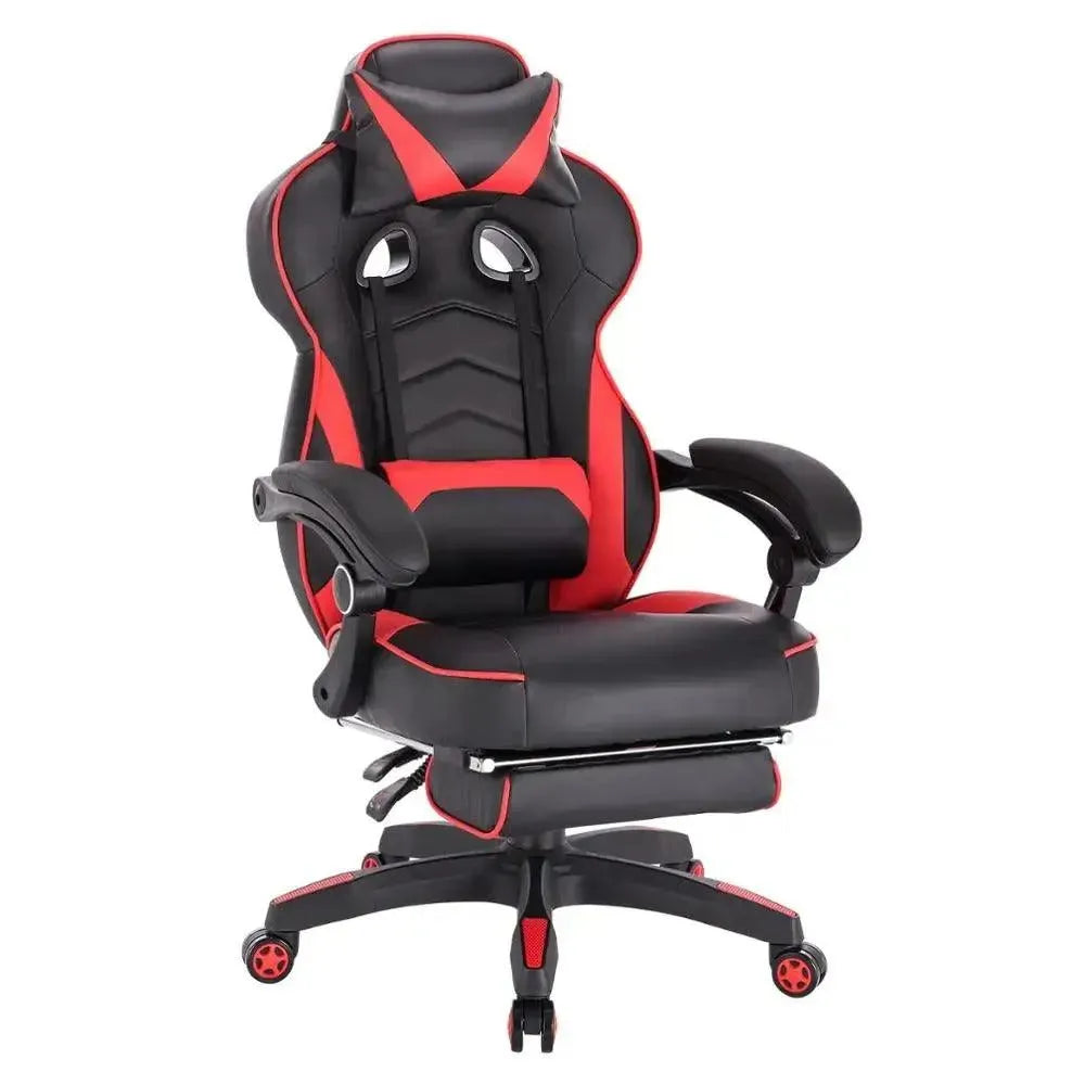 Feronza™ Gaming Chair - Racing Stoel met Hoofdsteun, Lendesteun en Voetsteun - Feronza