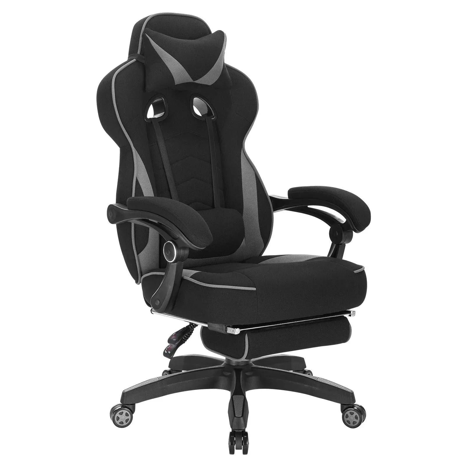 Feronza™ Gaming Chair - Racing Stoel met Hoofdsteun, Lendesteun en Voetsteun - Feronza