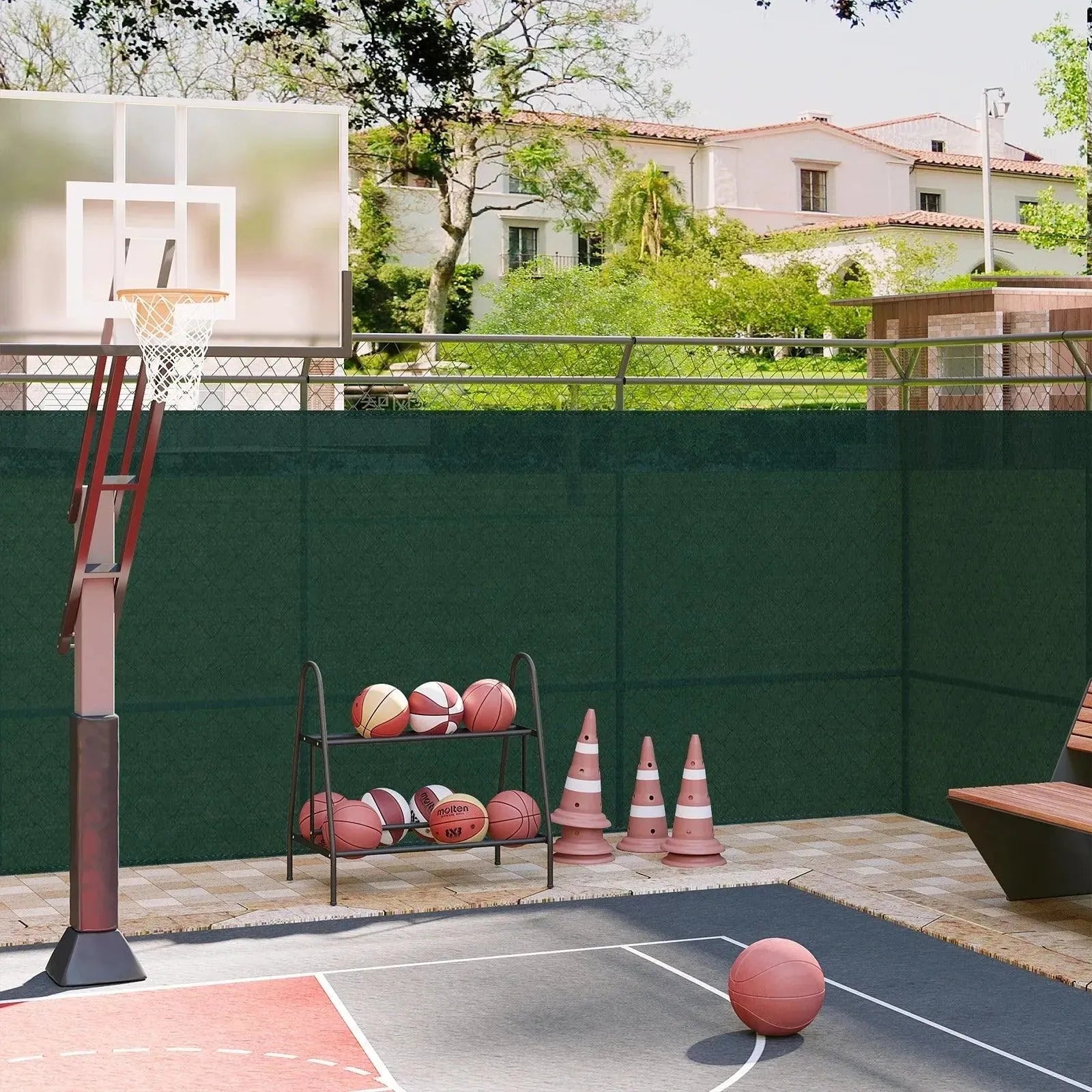 Feronza™ Groene Privacyscherm - Tennis Screen voor Zon- en Windbescherming - Feronza