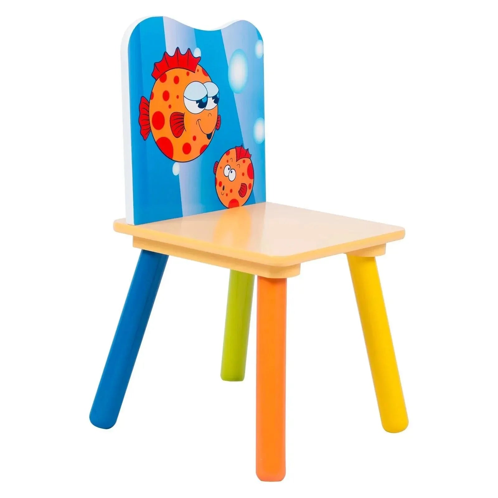 Feronza™ Houten Kinderbureau met 2 Stoelen – Set voor Peuters, Perfect voor Studie en Creatieve Activiteiten - Feronza