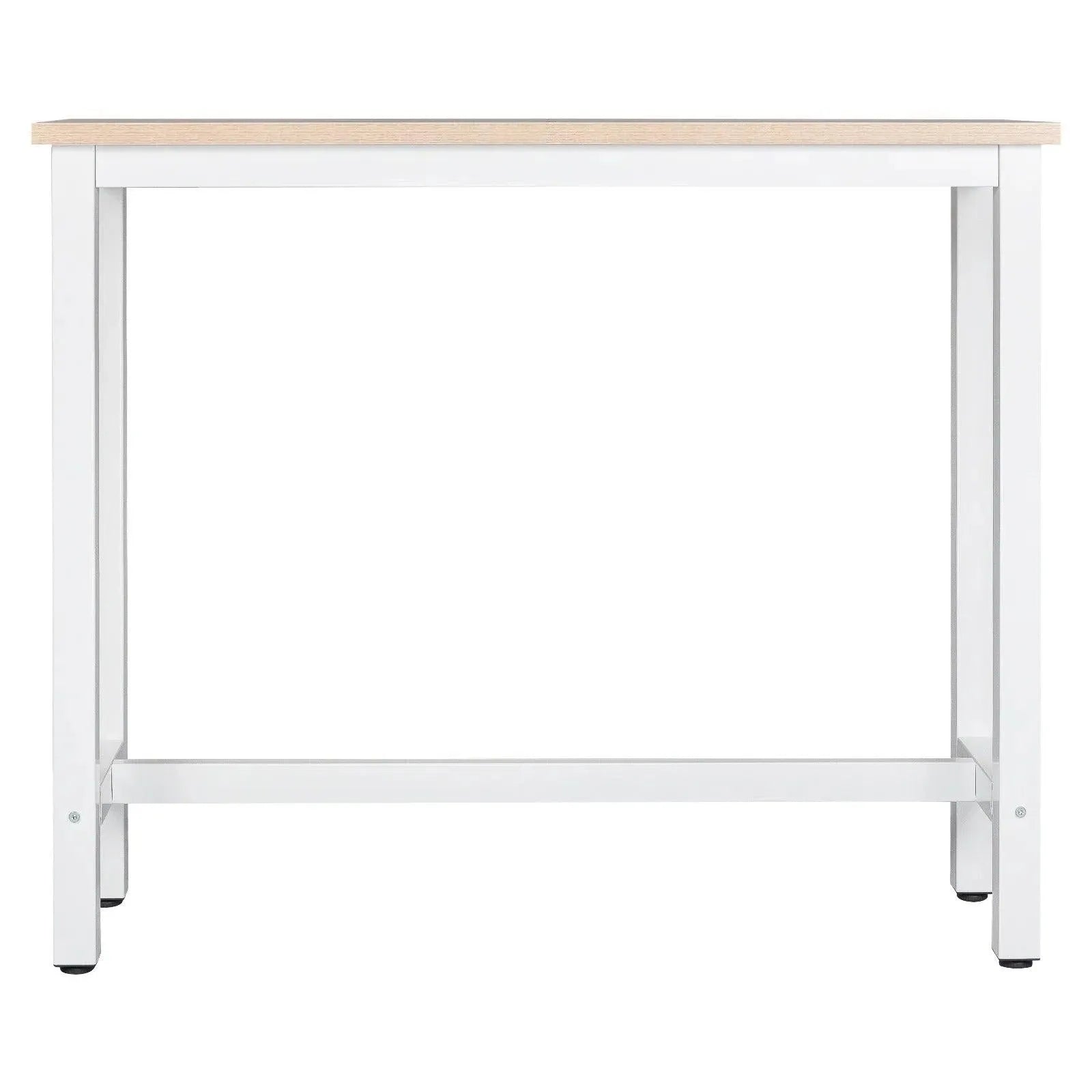 Feronza™ Keuken Bar Tafel 120x40x100cm met Voetsteun en Stalen Poten voor Eetkamer en Woonkamer - Feronza