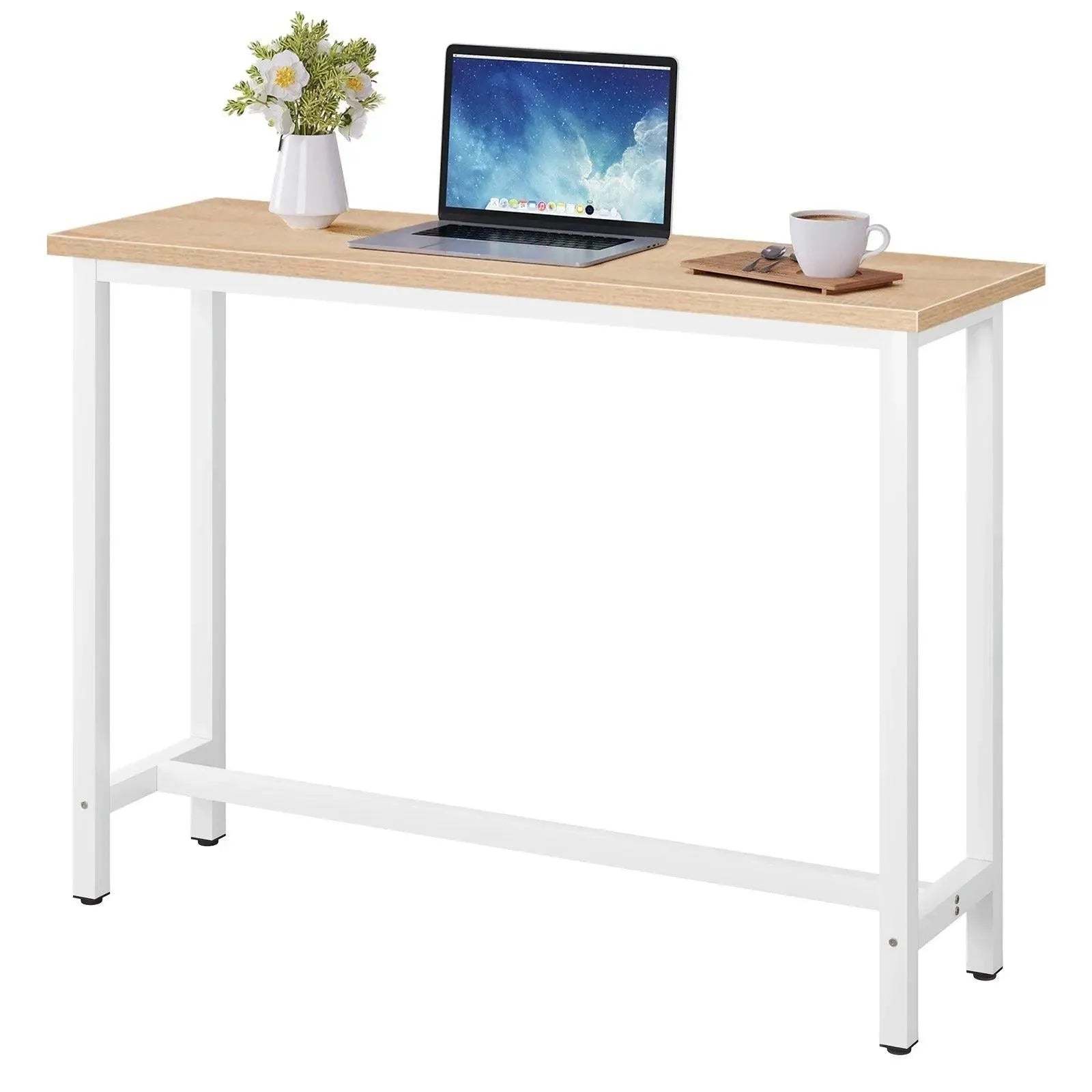 Feronza™ Keukenbar Tafel - Multifunctionele Eettafel met Metalen Frame - Feronza