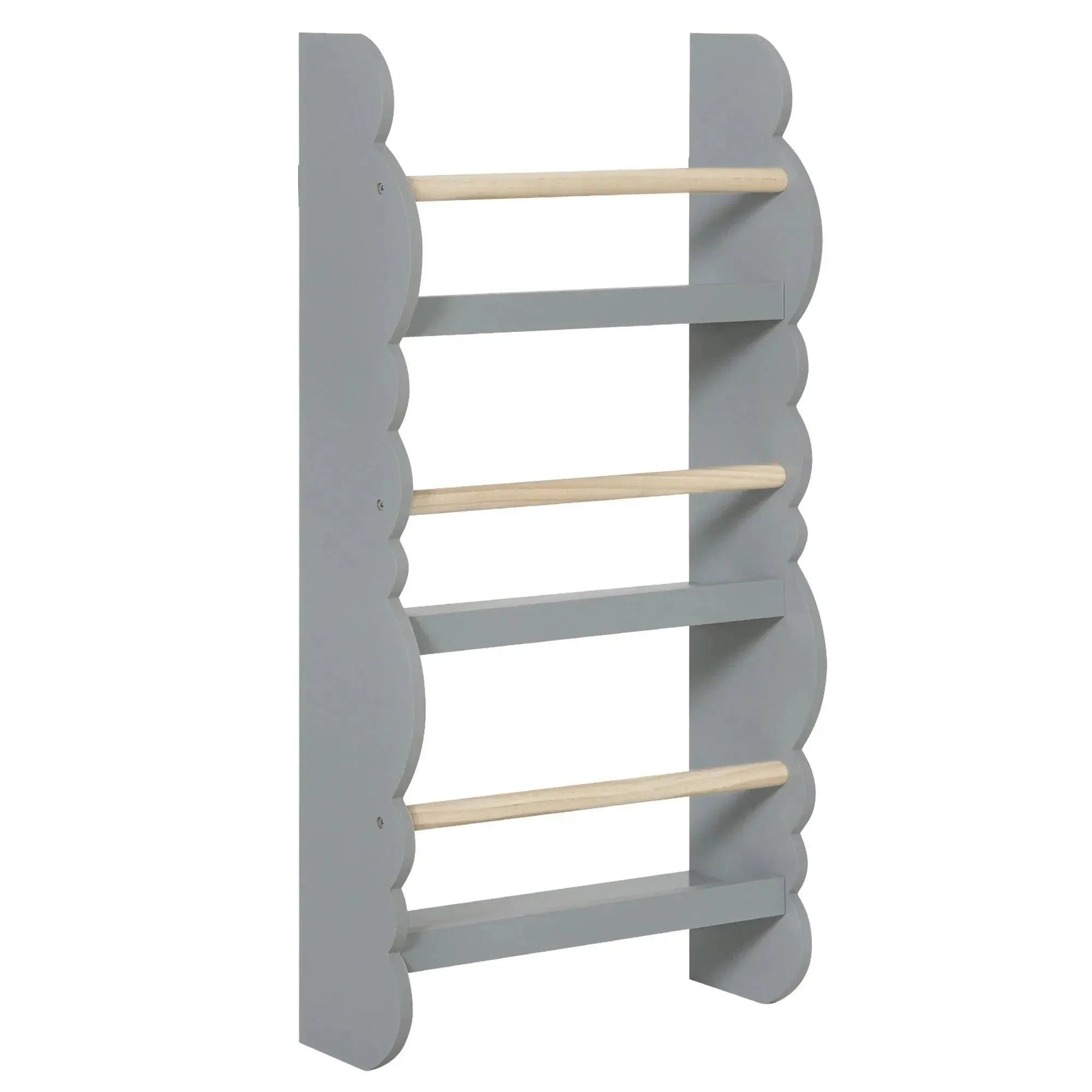 Feronza™ Kinderboekenkast Wandplank met 4 Planken voor Boeken en Tijdschriften opslag - Feronza