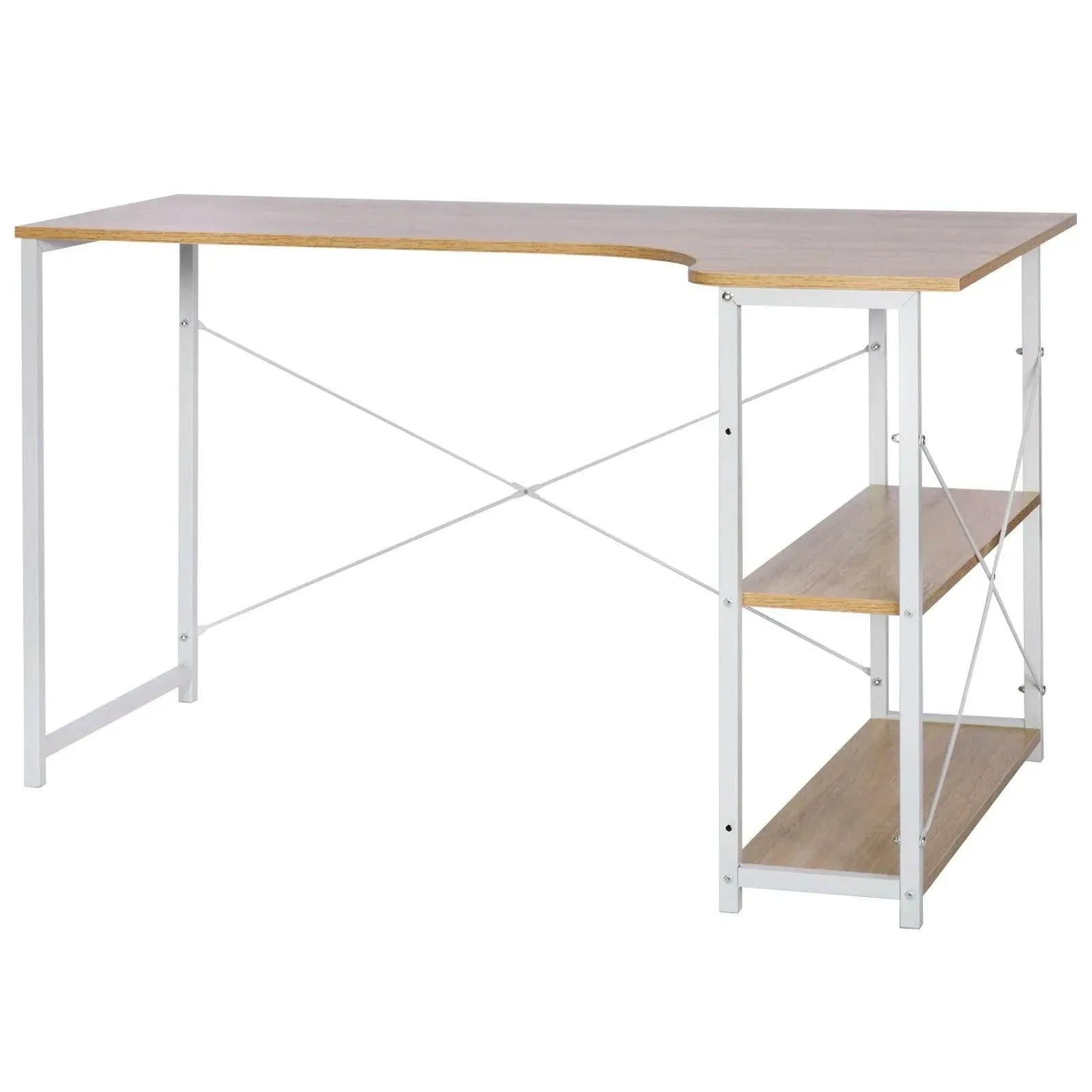 Feronza™ L-Vormige Computer Tafel – Bureau Werkstation voor Studie en Gaming - Feronza