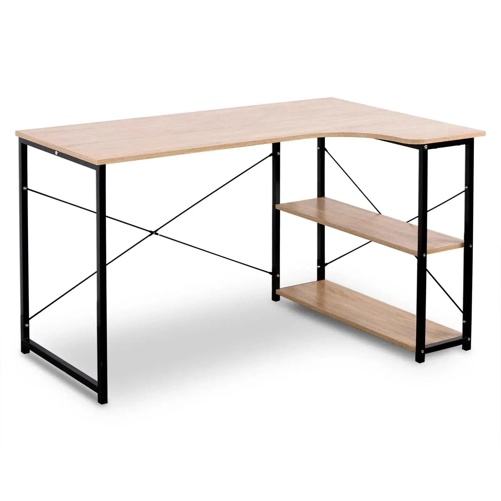 Feronza™ L-Vormige Computer Tafel – Bureau Werkstation voor Studie en Gaming - Feronza