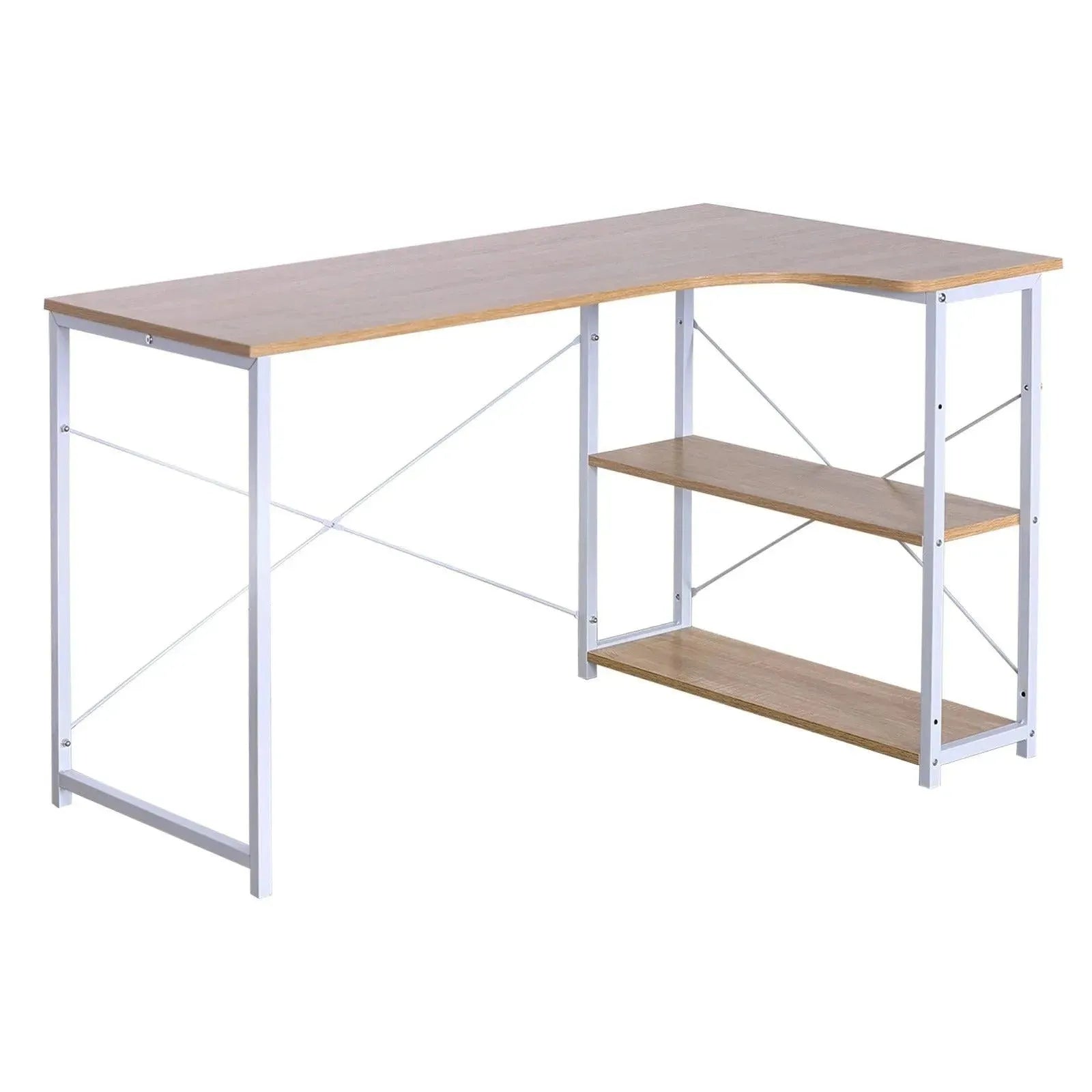 Feronza™ L-Vormige Computer Tafel – Bureau Werkstation voor Studie en Gaming - Feronza
