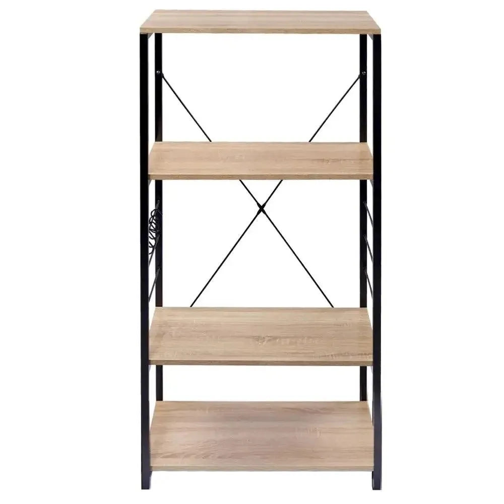 Feronza™ MDF Houten en Stalen Keukenrek 4 Laags 90x40x95 cm - Feronza