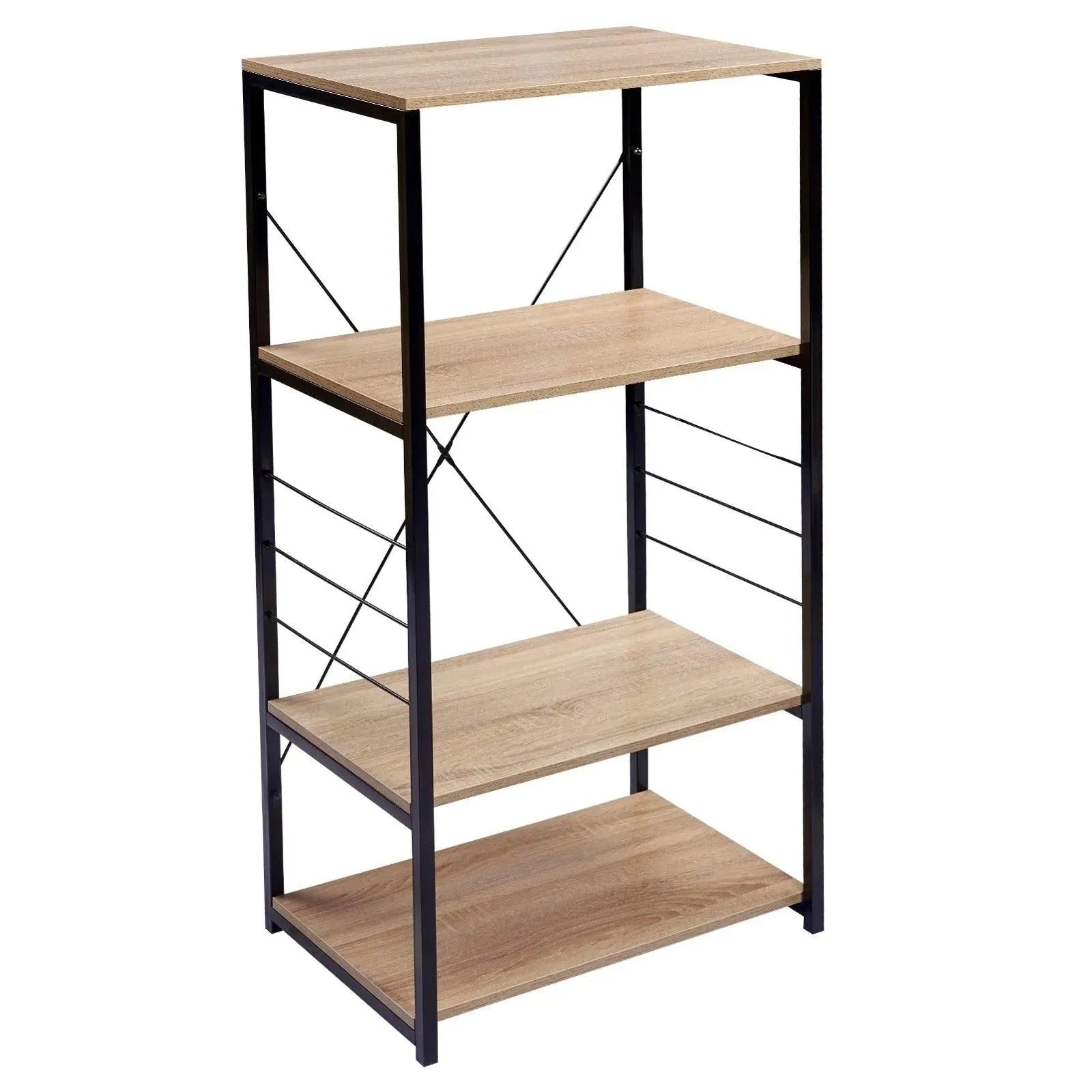 Feronza™ MDF Houten en Stalen Keukenrek 4 Laags 90x40x95 cm - Feronza