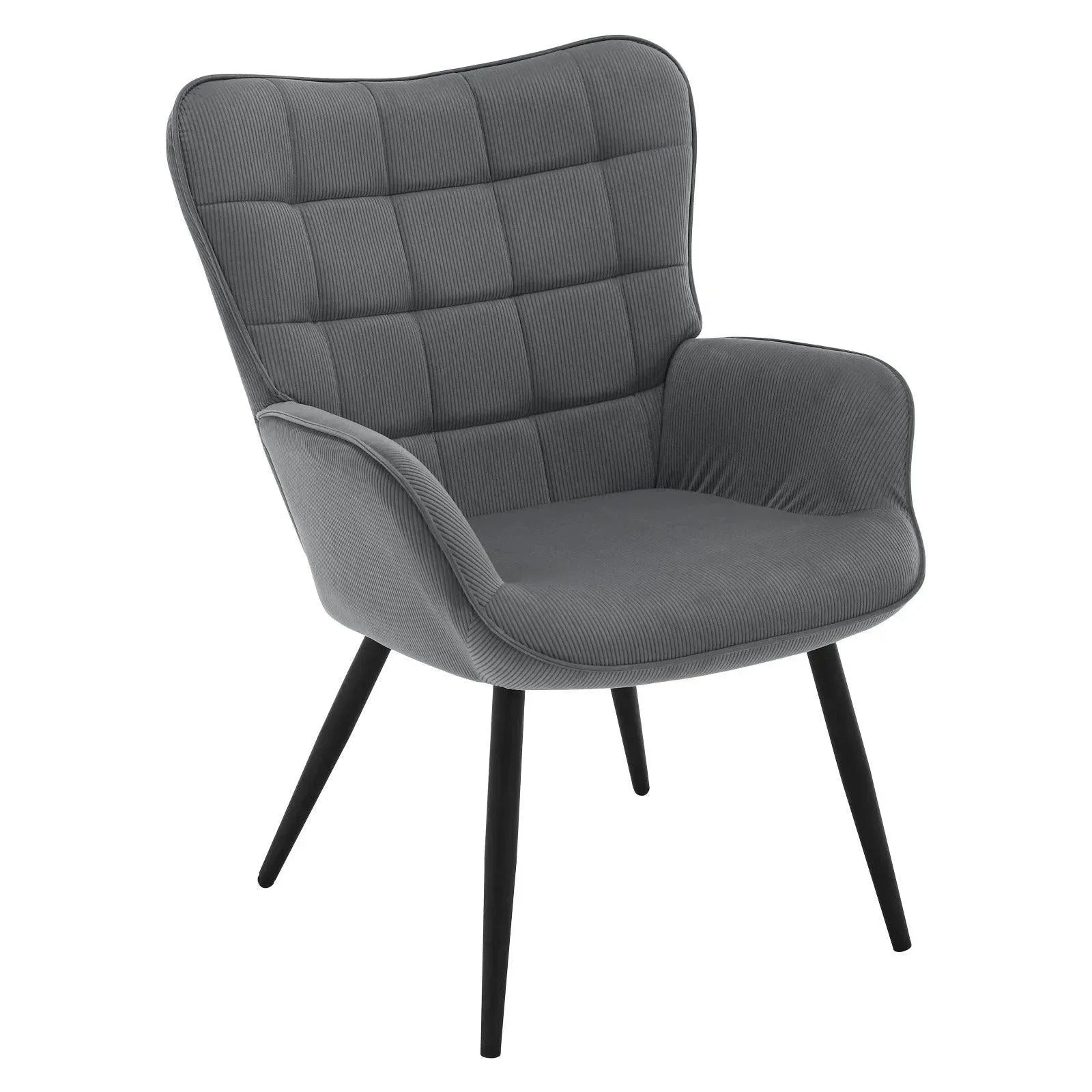 Feronza™ Modern Wingback Armchair – Vintage Gevoerde Relaxfauteuil voor Lezen, TV en Ontspanning in de Woonkamer - Feronza