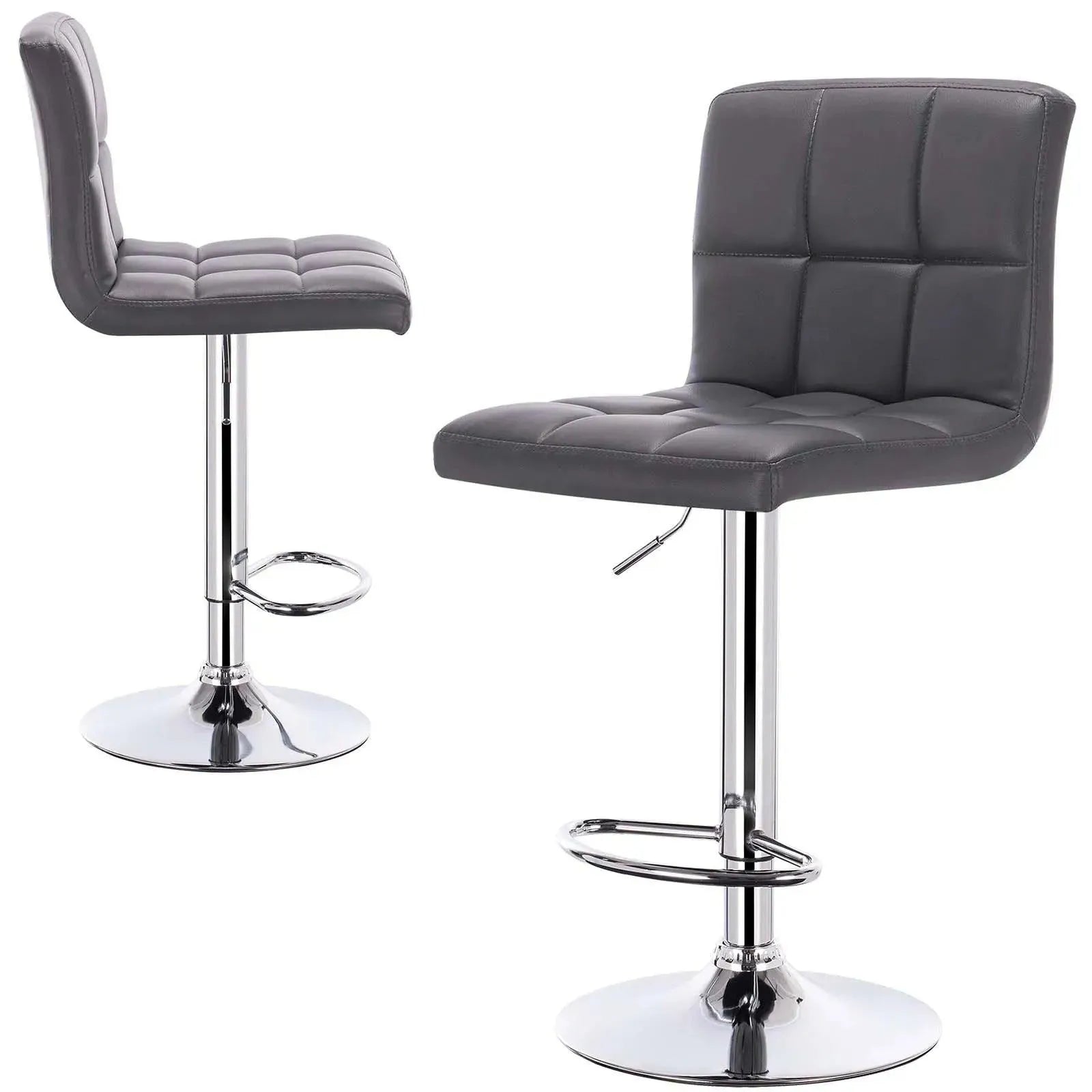 Feronza™ Moderne Draaibare Barstoel met Rugleuning en Verstelbare Hoogte - Feronza