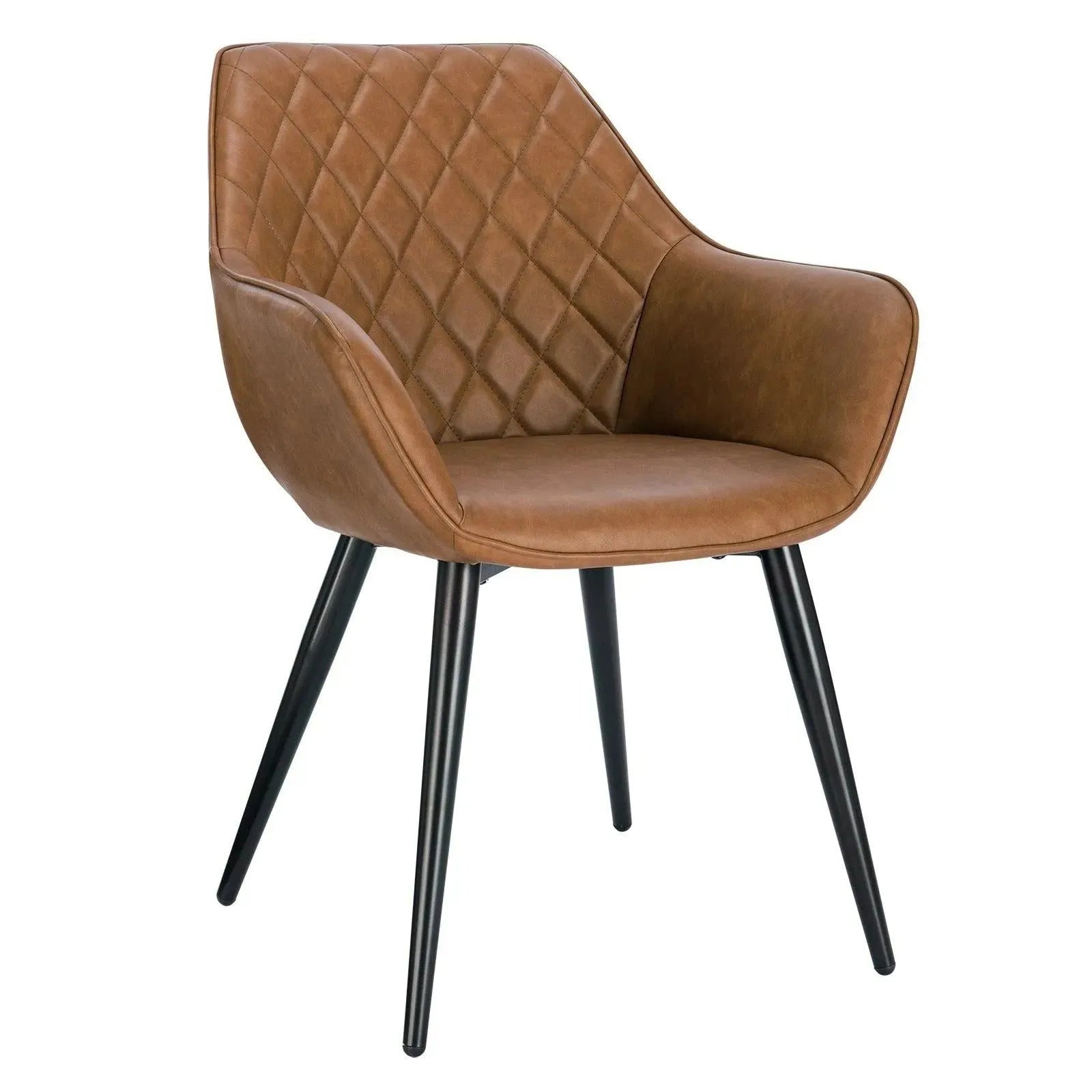 Feronza™ Moderne Eetkamerstoel – Gestoffeerde Keukenstoel met Armleuningen voor Woonkamer en Huisdecor - Feronza