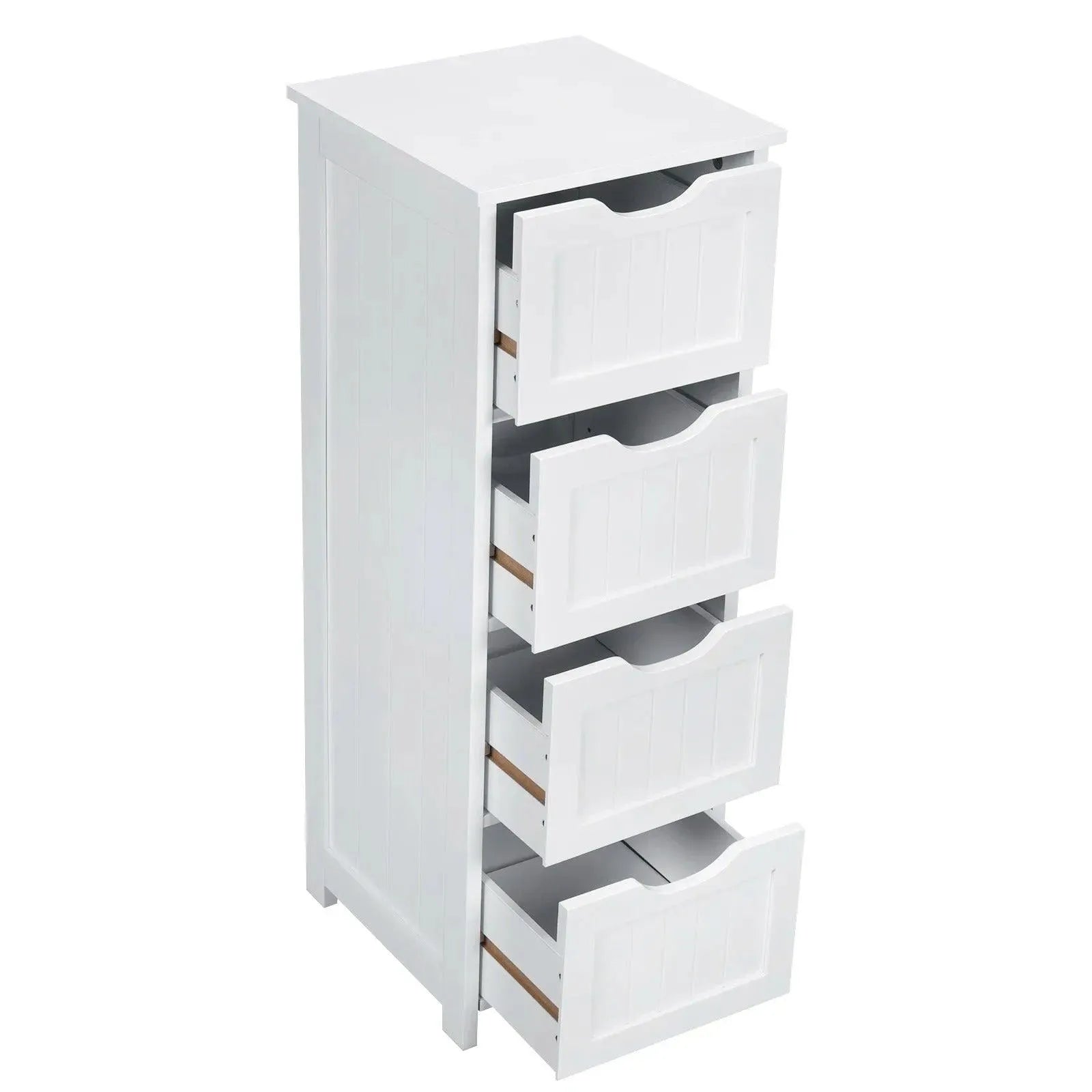 Feronza™ Multifunctionele Badkamerkast met 4 Lades – Vloerkast voor Organisatie en Opbergruimte - Feronza