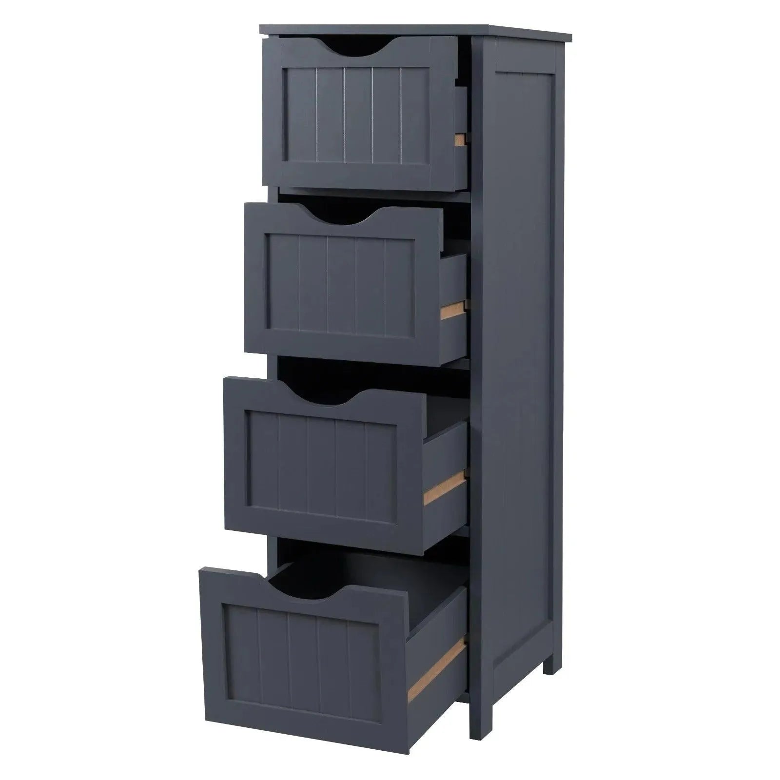 Feronza™ Multifunctionele Badkamerkast met 4 Lades – Vloerkast voor Organisatie en Opbergruimte - Feronza