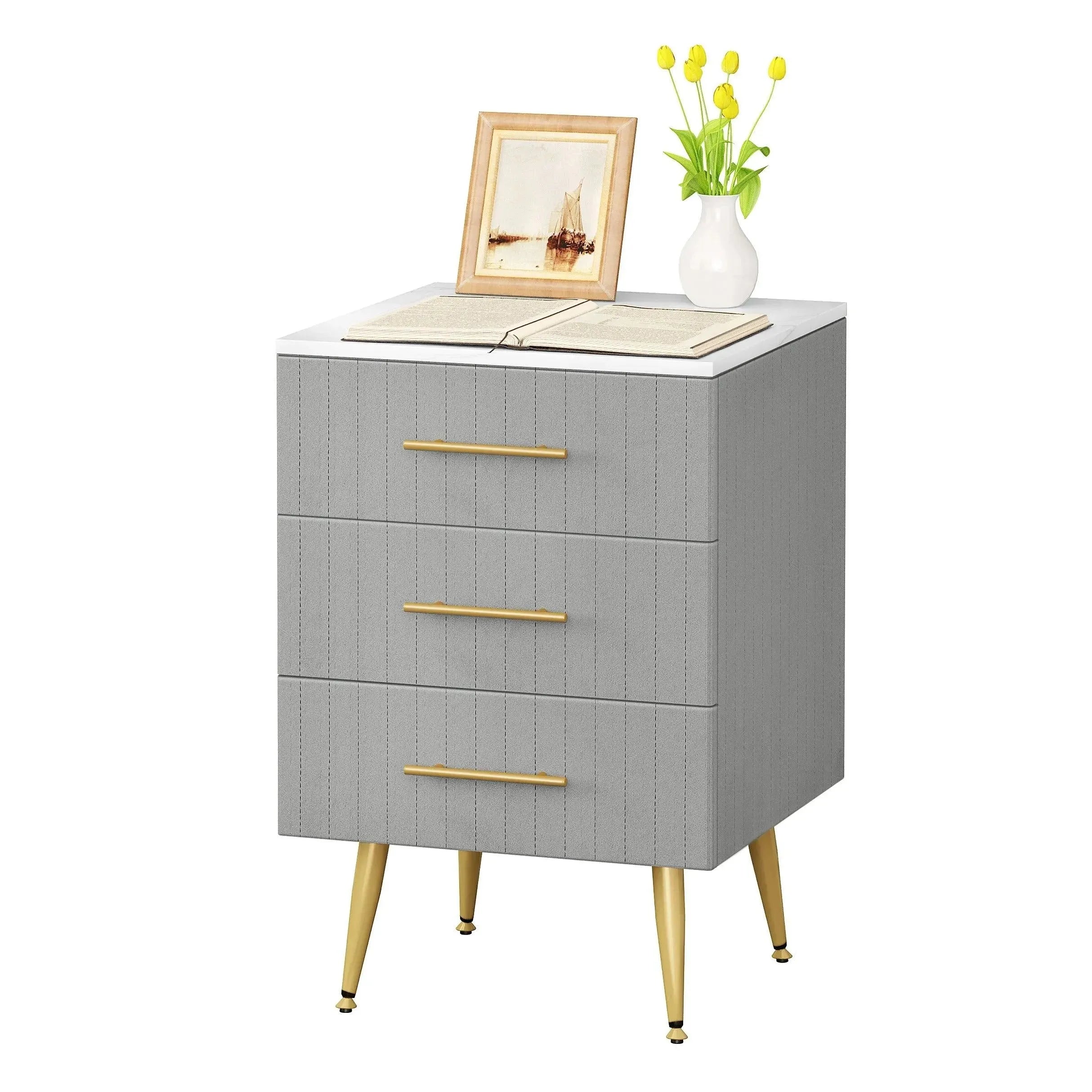 Feronza™ Nachtkastje met 3 Lades - Feronza