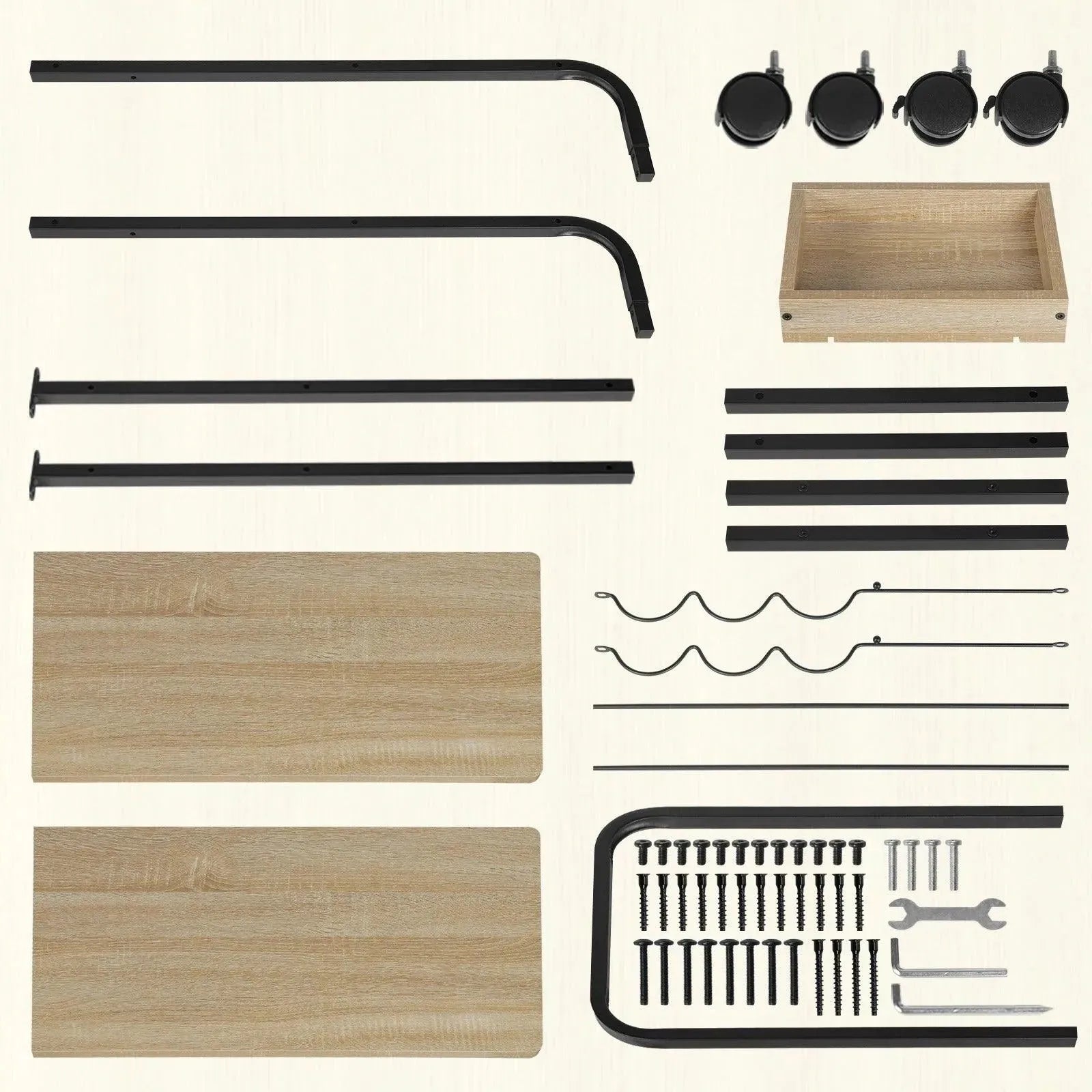 Feronza™ Rol Trolley Keukenrek – 3 Laags Servieswagen met Flessenhouder - Feronza