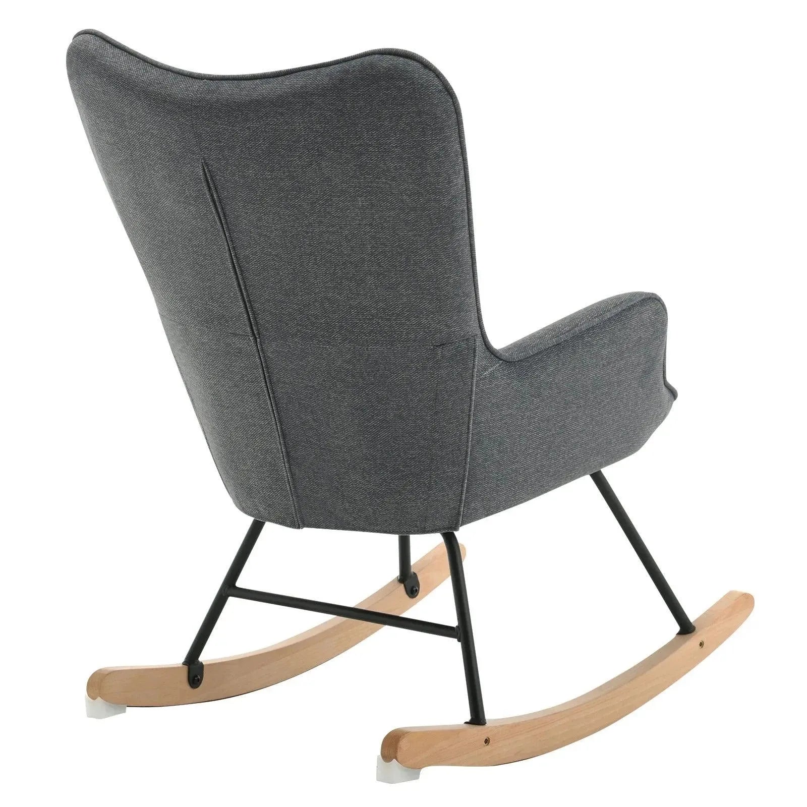 Feronza™ Volwassen Schommelstoel – Gevoerde Relaxfauteuil voor Woonkamer, Slaapkamer, Balkon en Tuin - Feronza
