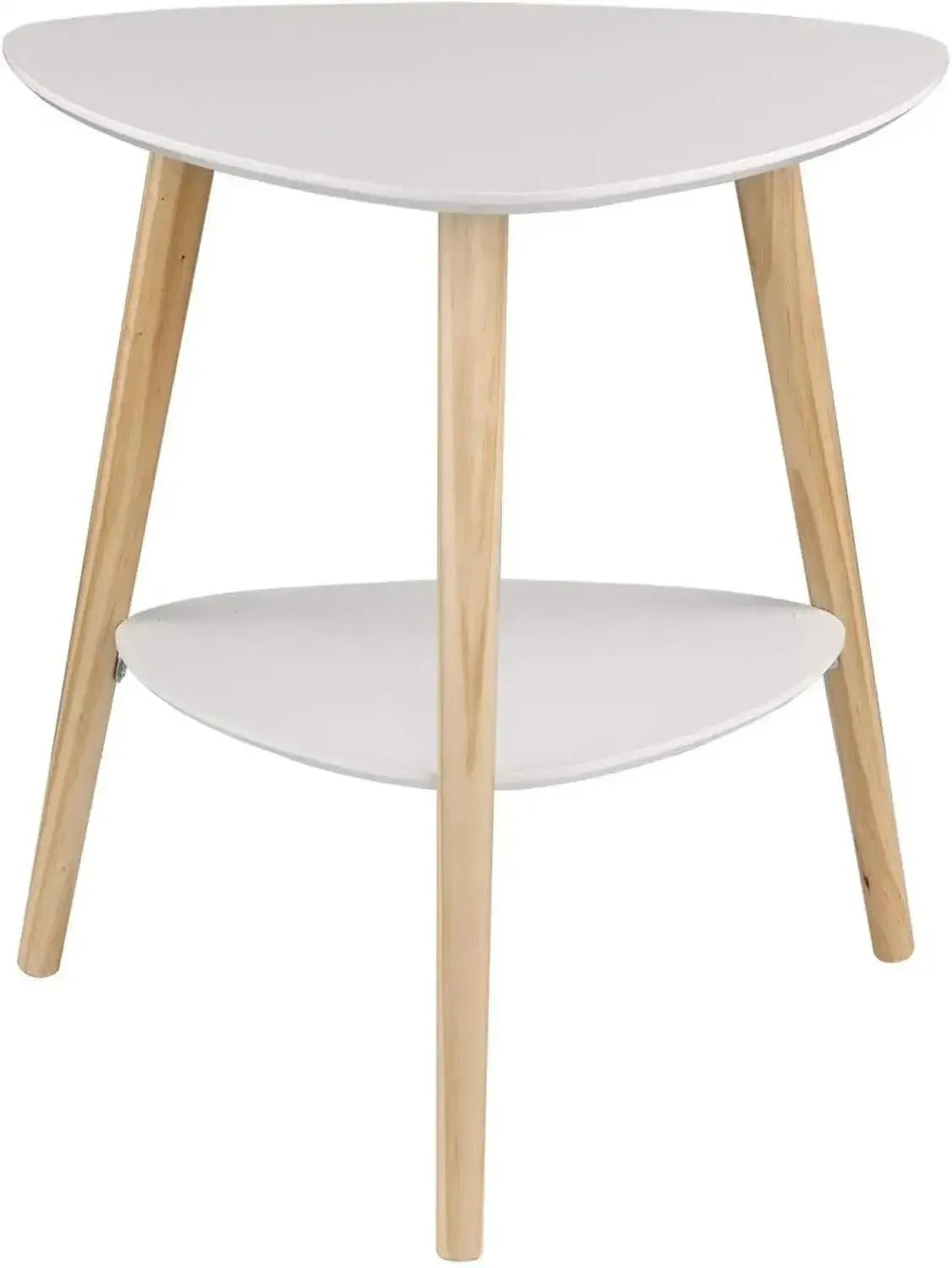 Feronza™ Wit Side Table met 2 Opbergruimtes - 50x40x55 cm - Feronza