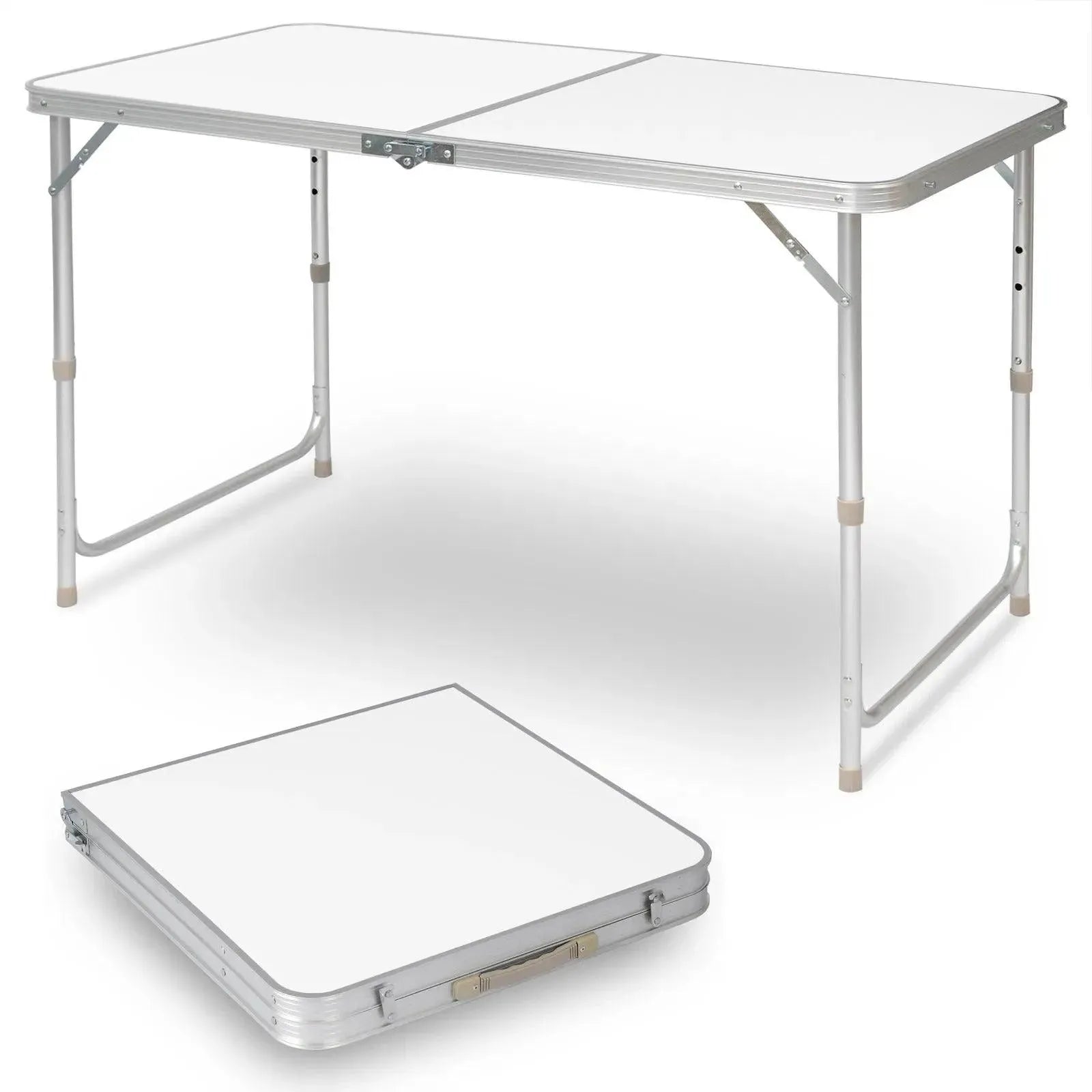 Feronza™ Witte Campingtafel – Lichtgewicht Opvouwbare Tafel voor Tuin, Balkon, Picknick en Keuken - Feronza